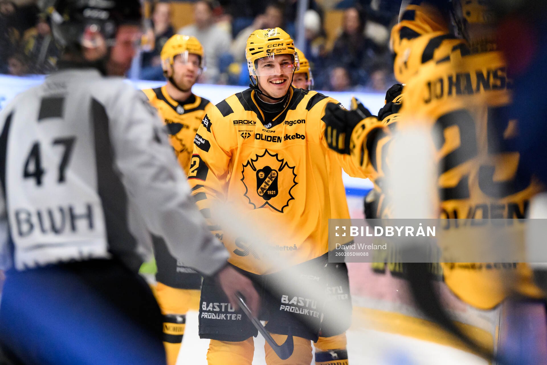 Skellefteås Jonathan Johnson jublar