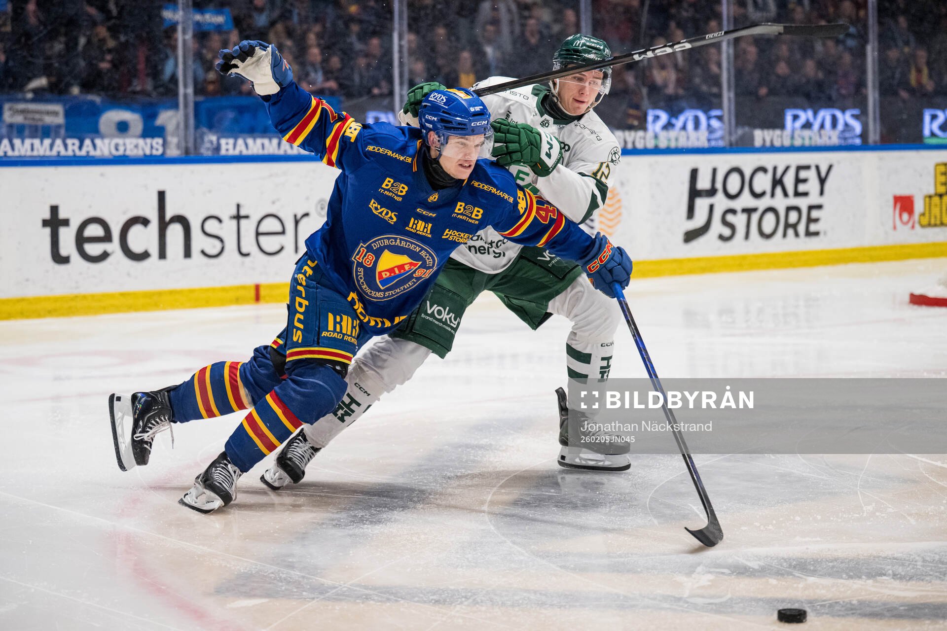 Djurgårdens Arvid Costmar och Färjestads Christoffer