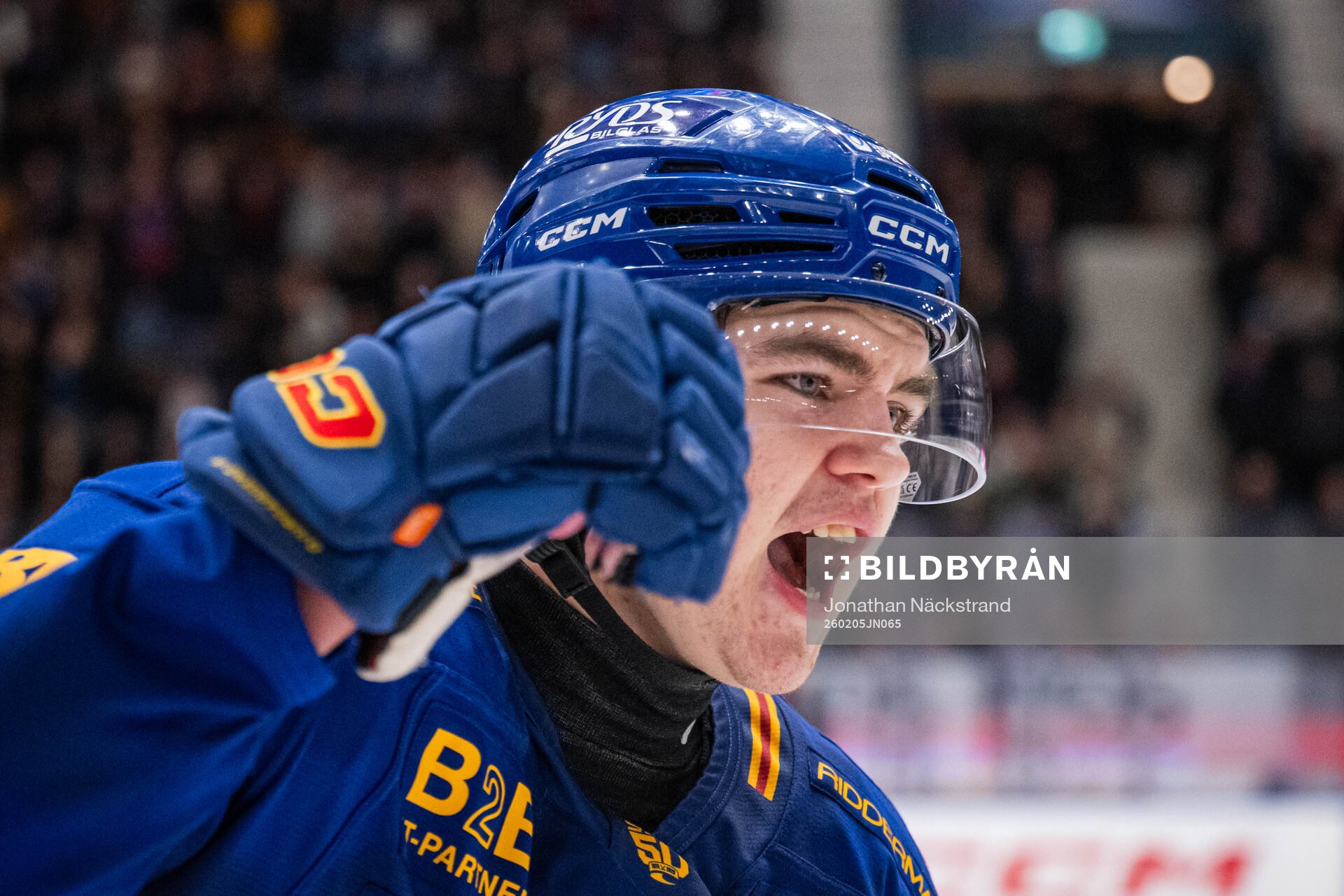 Djurgårdens Anton Frondell jublar