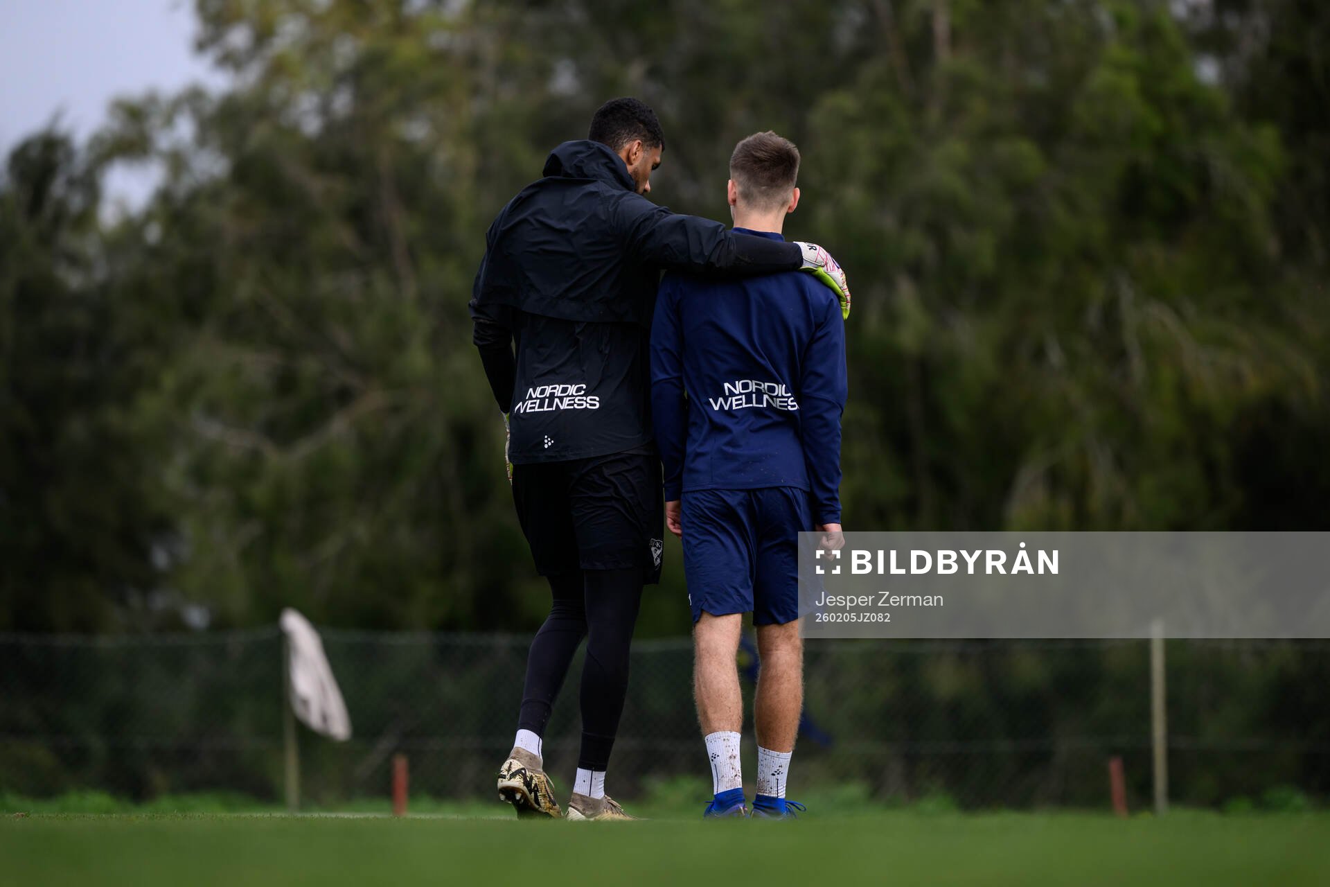IFK Göteborgs målvakt Jonathan Rasheed och Leo Radakovic