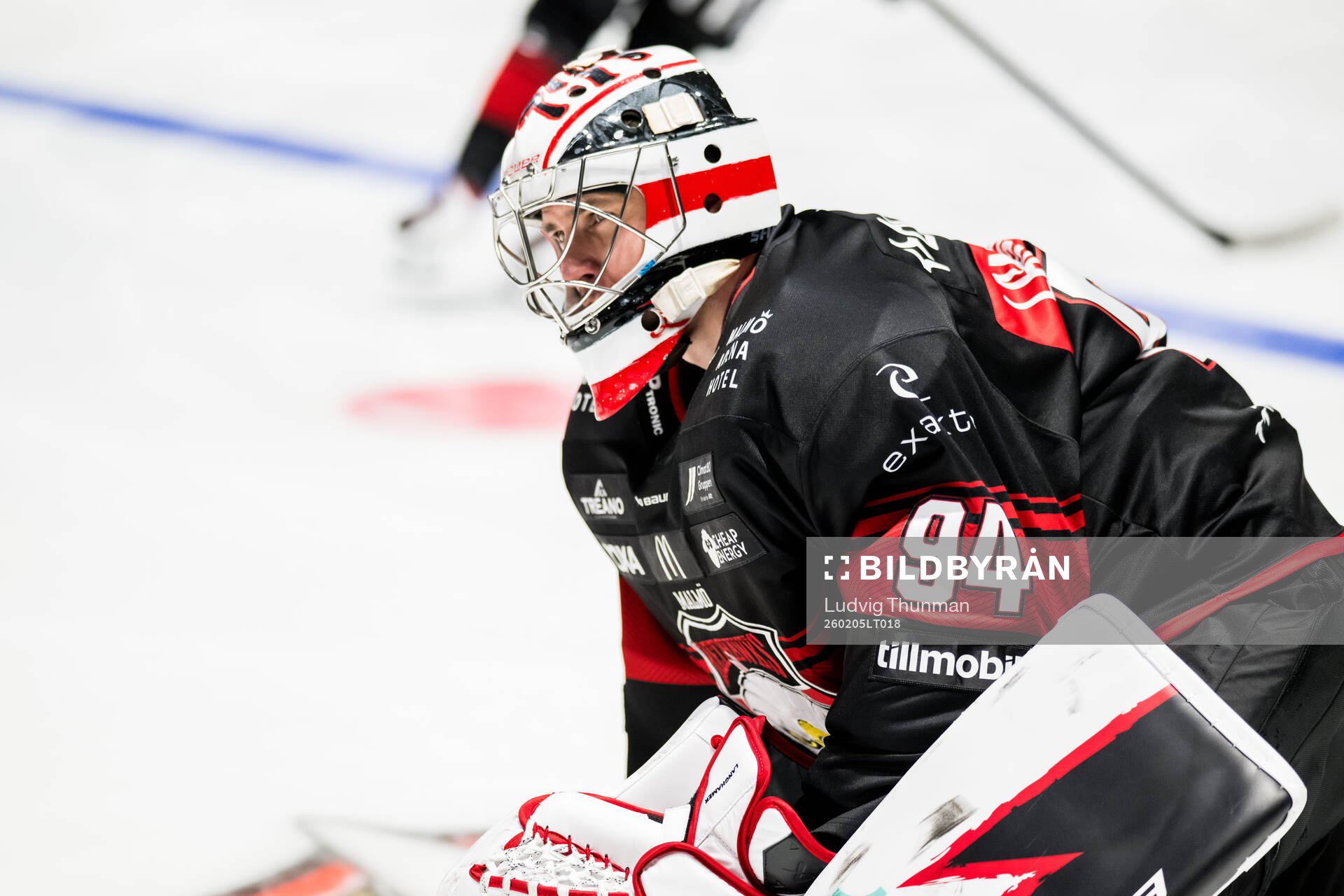 Malmö Redhawks målvakt Marek Langhamer
