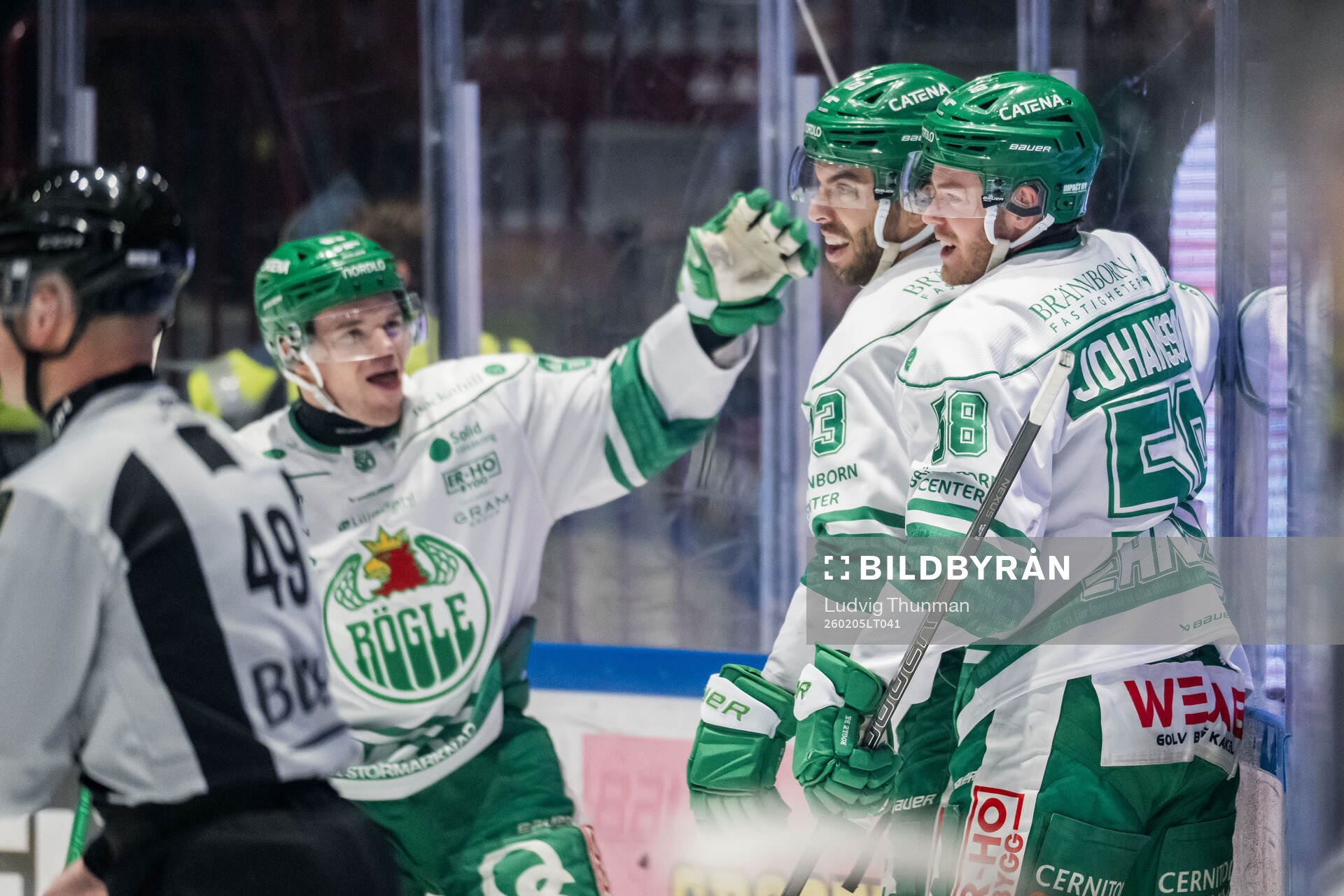 Rögles Josh Dickinson och Dennis Everberg jublar
