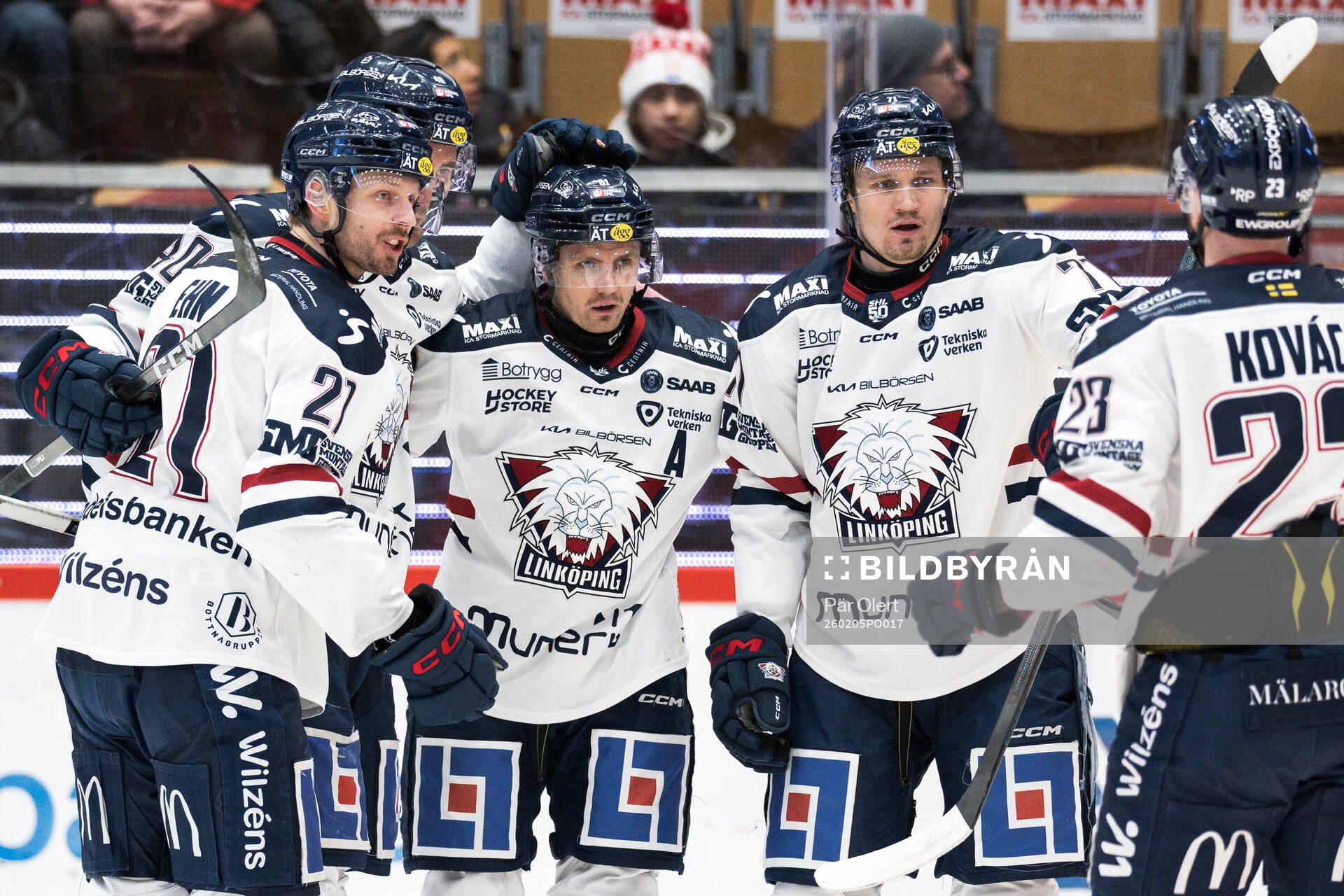Linköpings David Bernhardt jublar