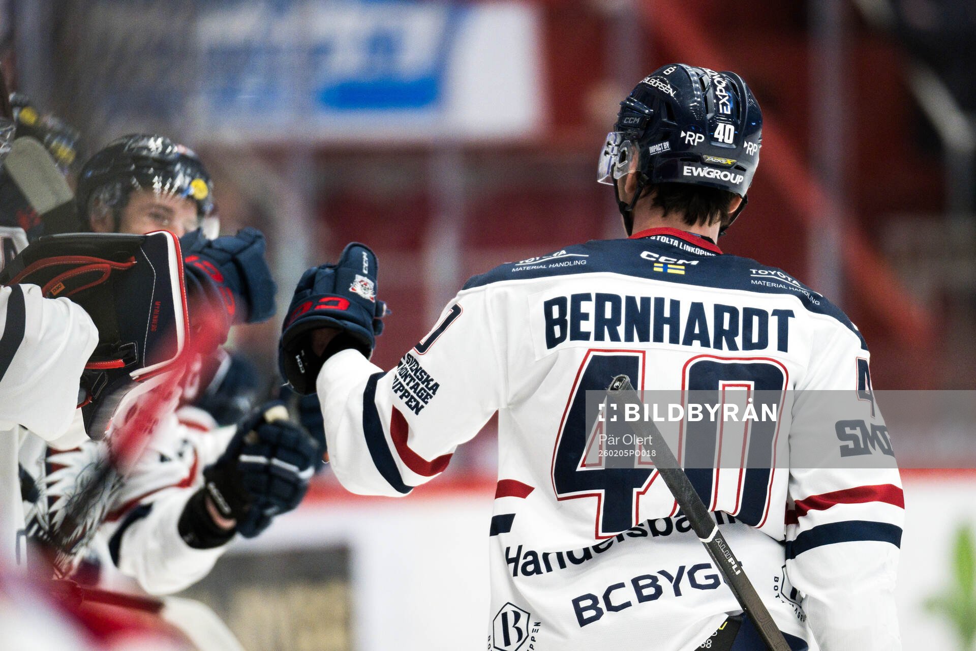 Linköpings David Bernhardt jublar
