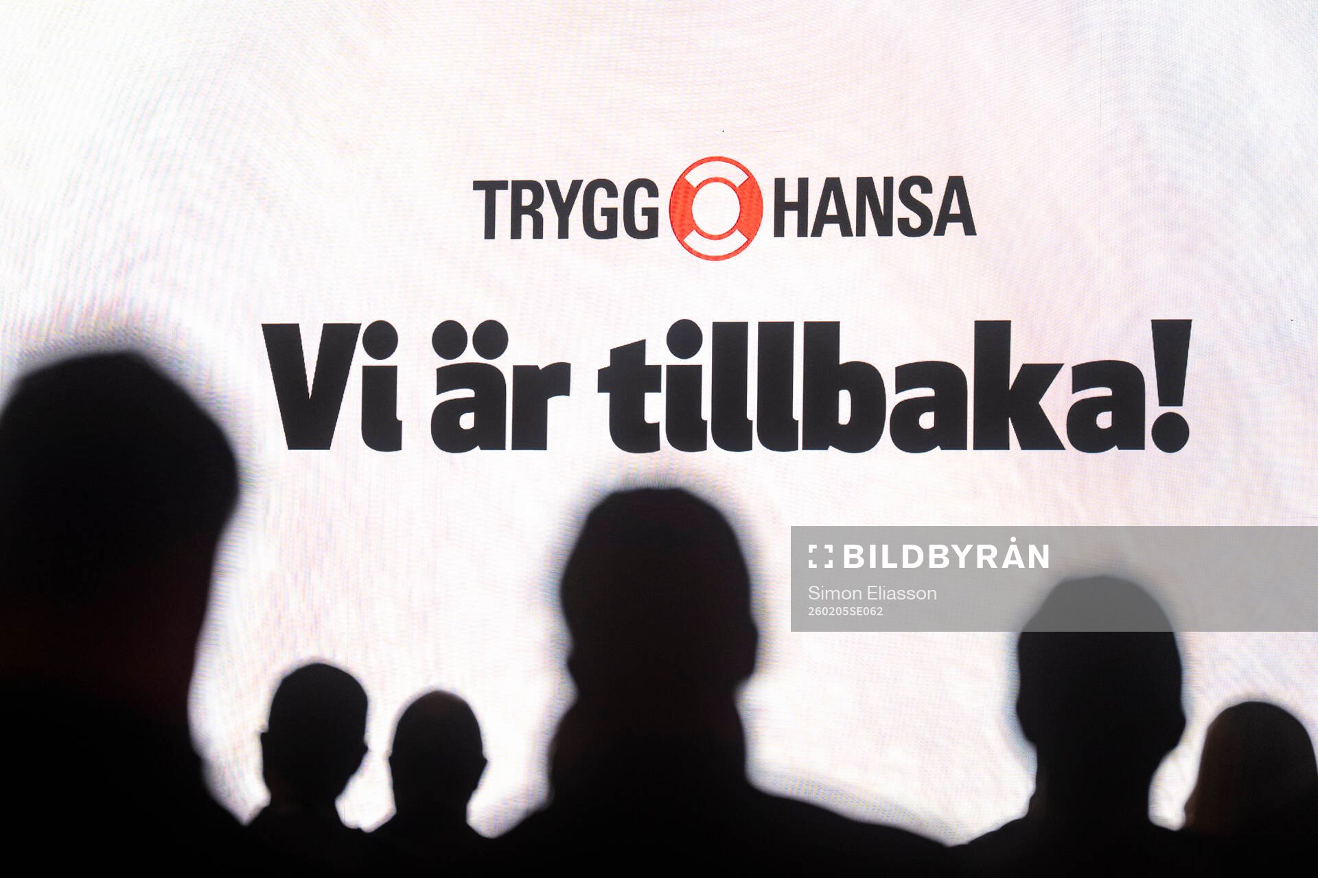 Trygghansa-logga och texten Vi är tillbaka