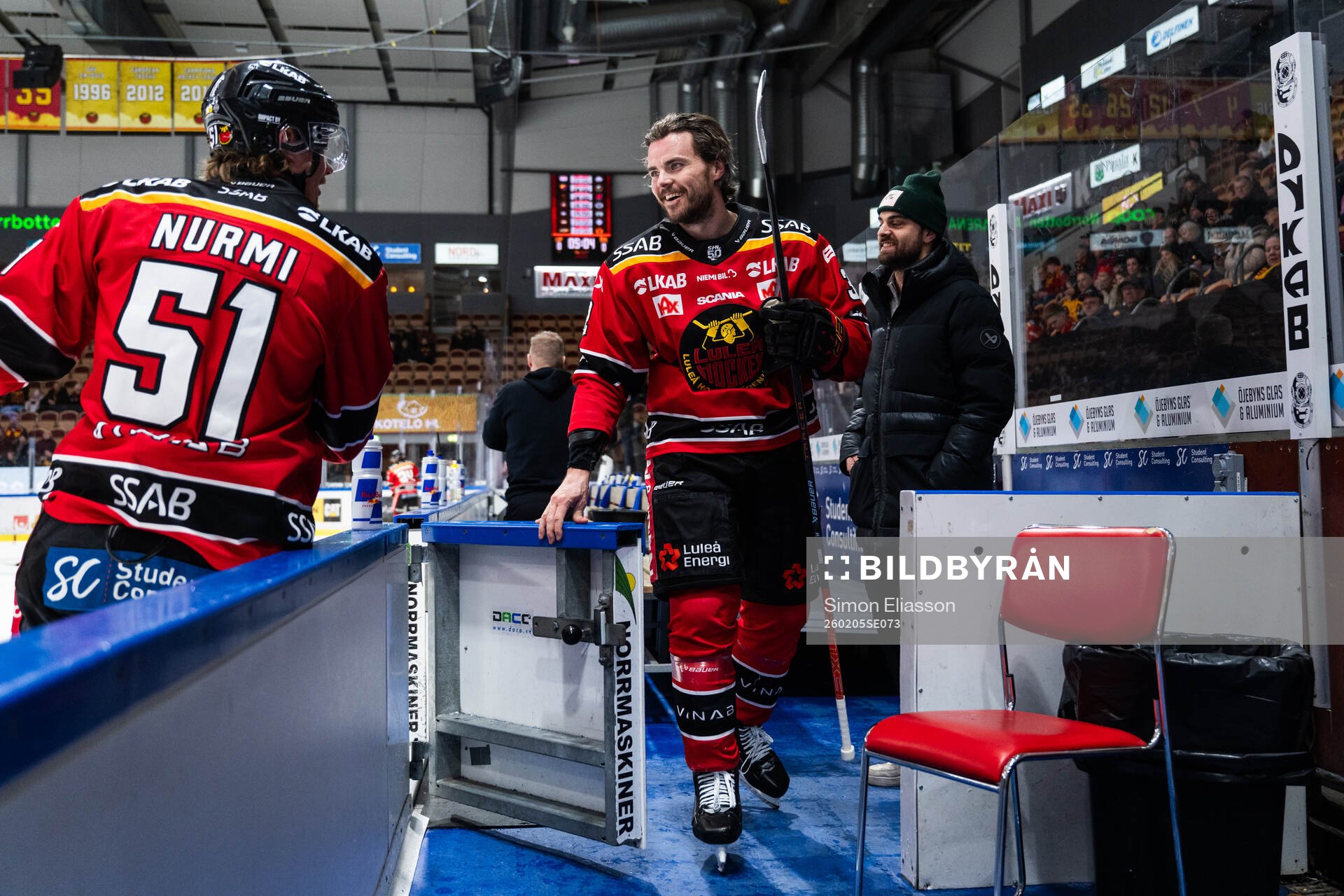 Luleås Oscar Engsund och Frederic Allard