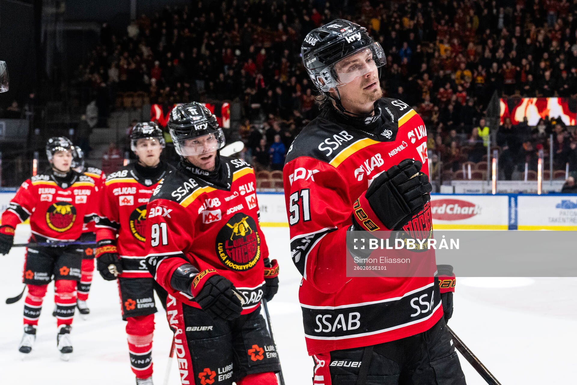 Luleås Markus Nurmi jublar