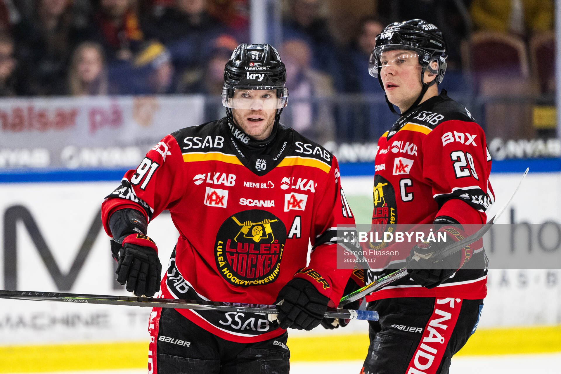 Luleås Brian O'Neill och Erik Gustafsson