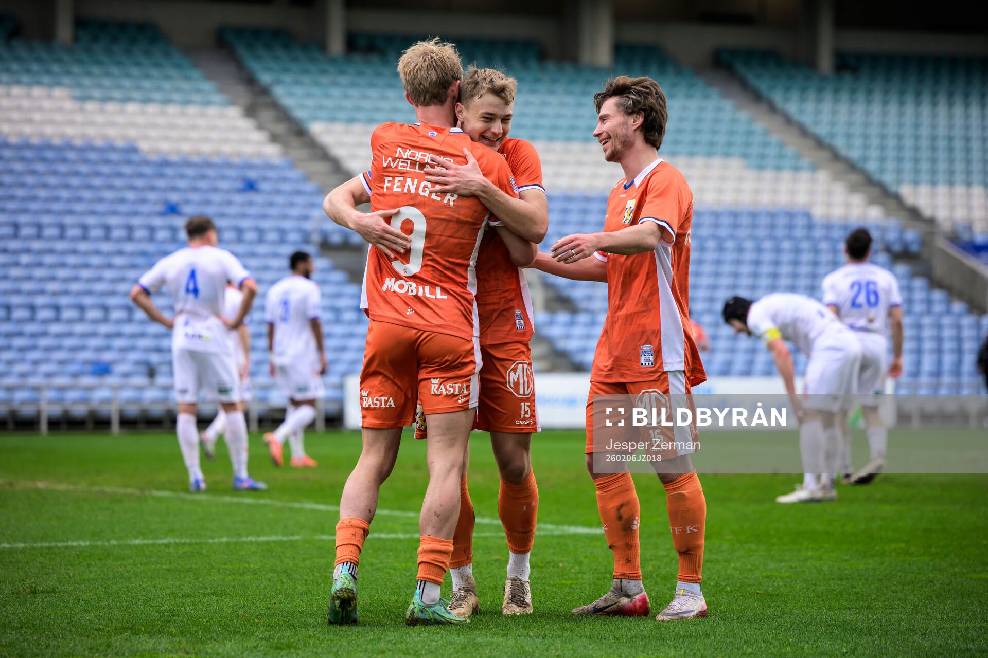 David Kruse, Max Fenger and Filip Ottosson of IFK Göteborg