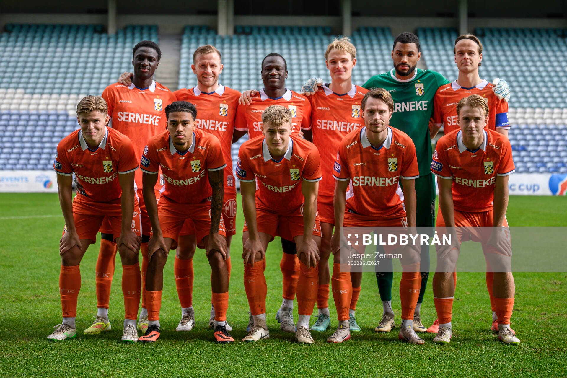 The starting eleven of IFK Göteborg