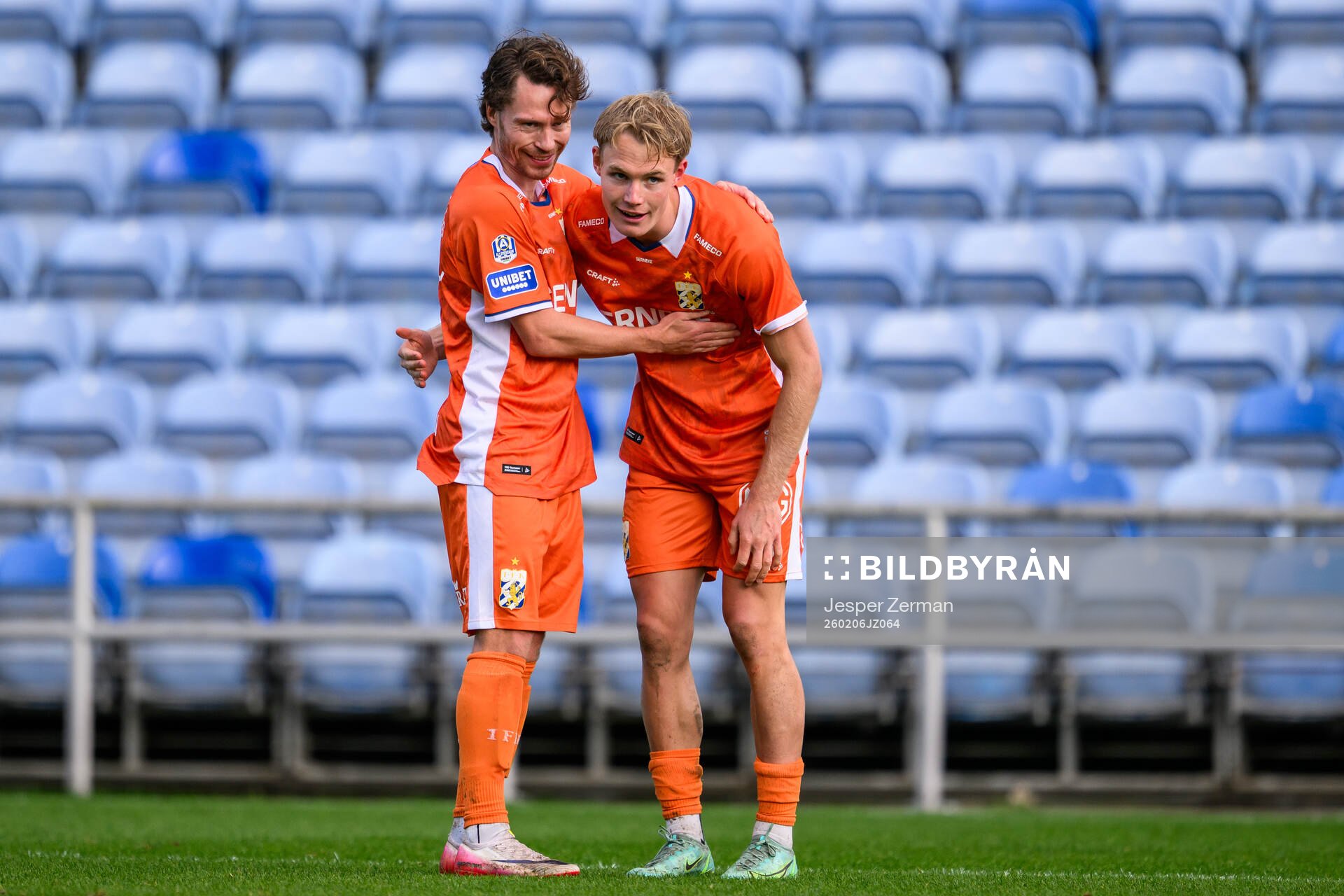 Filip Ottosson and Max Fenger of IFK Göteborg celebrate