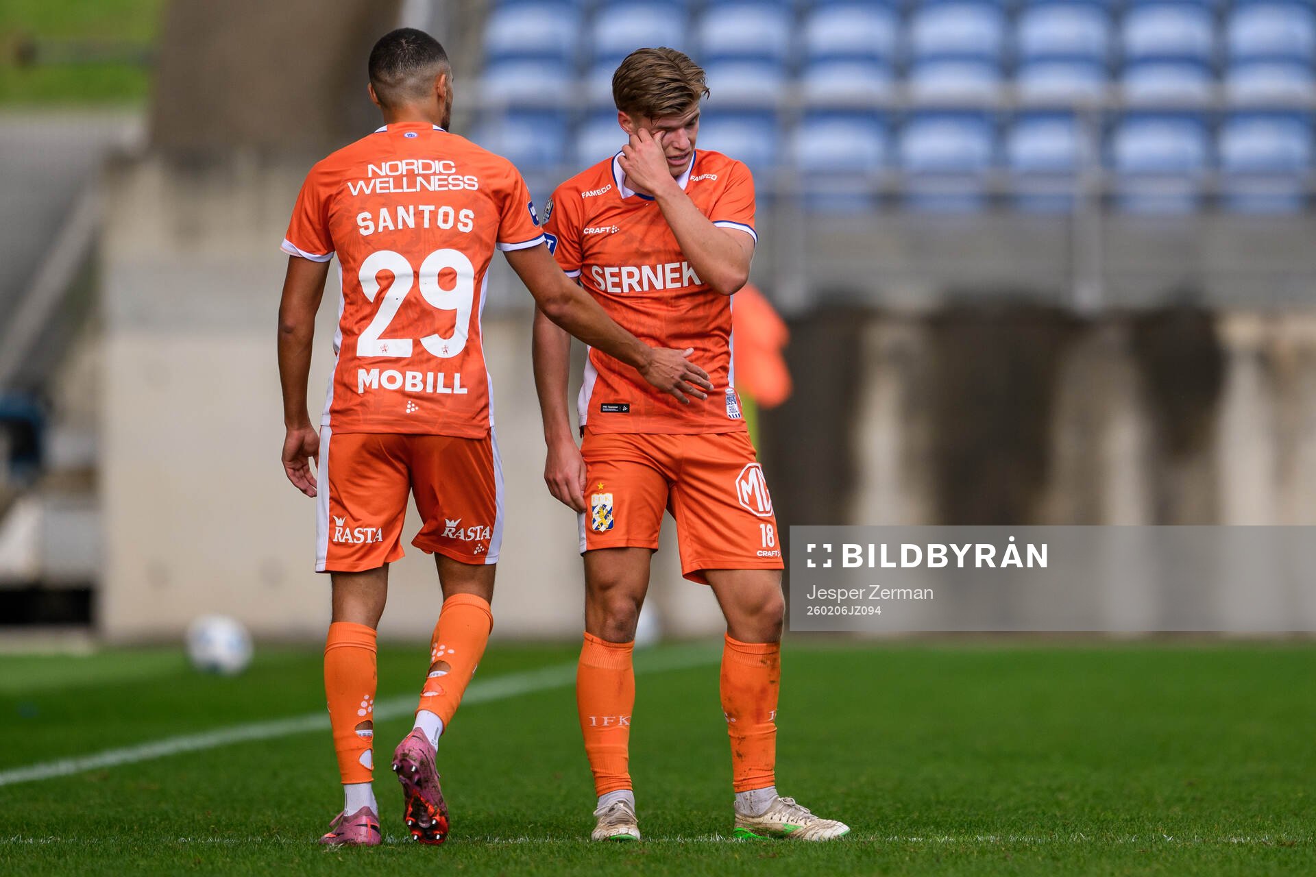 Thomas Santos and Felix Eriksson of IFK Göteborg