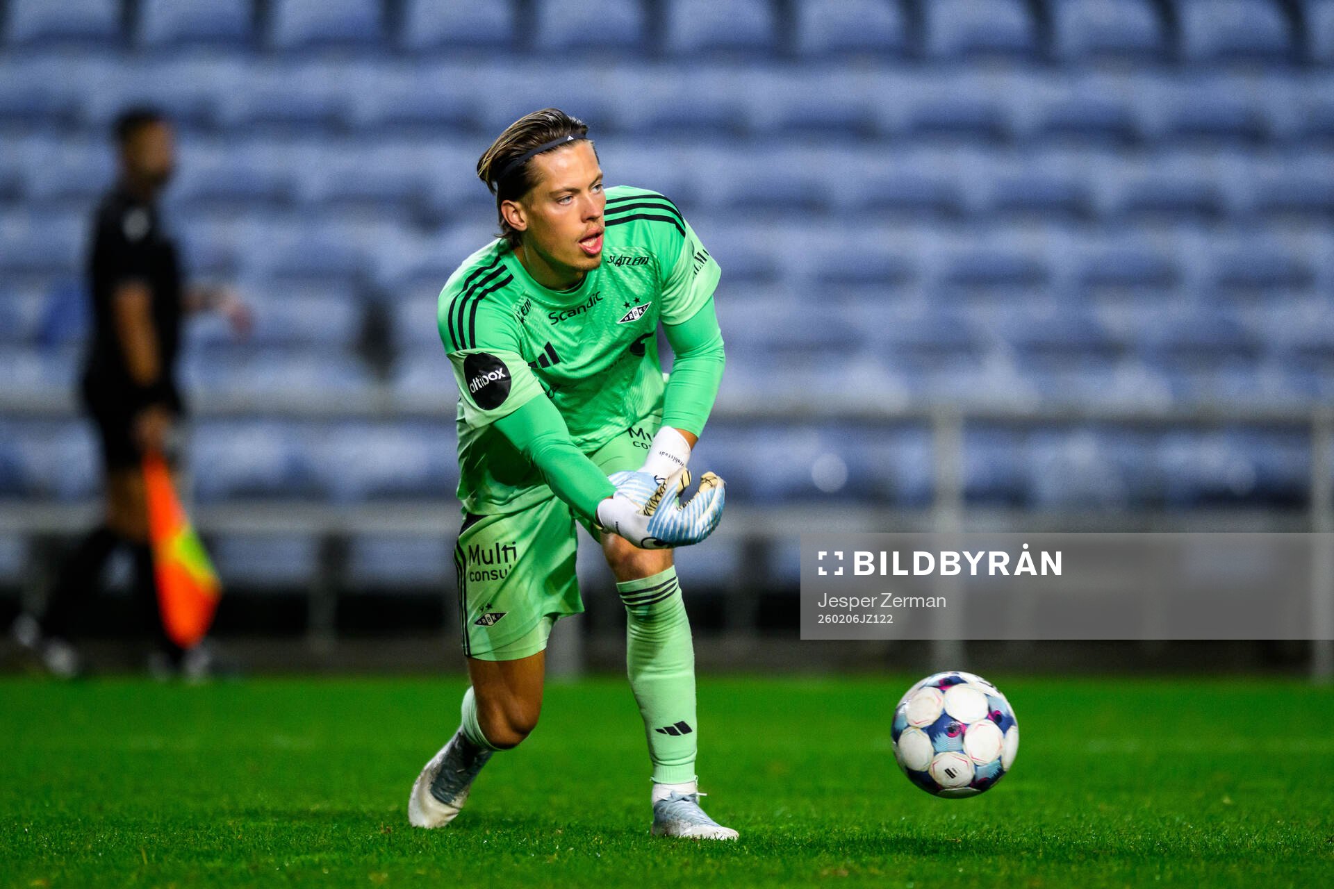 Goalkeeper Leopold Wahlstedt of Rosenborg