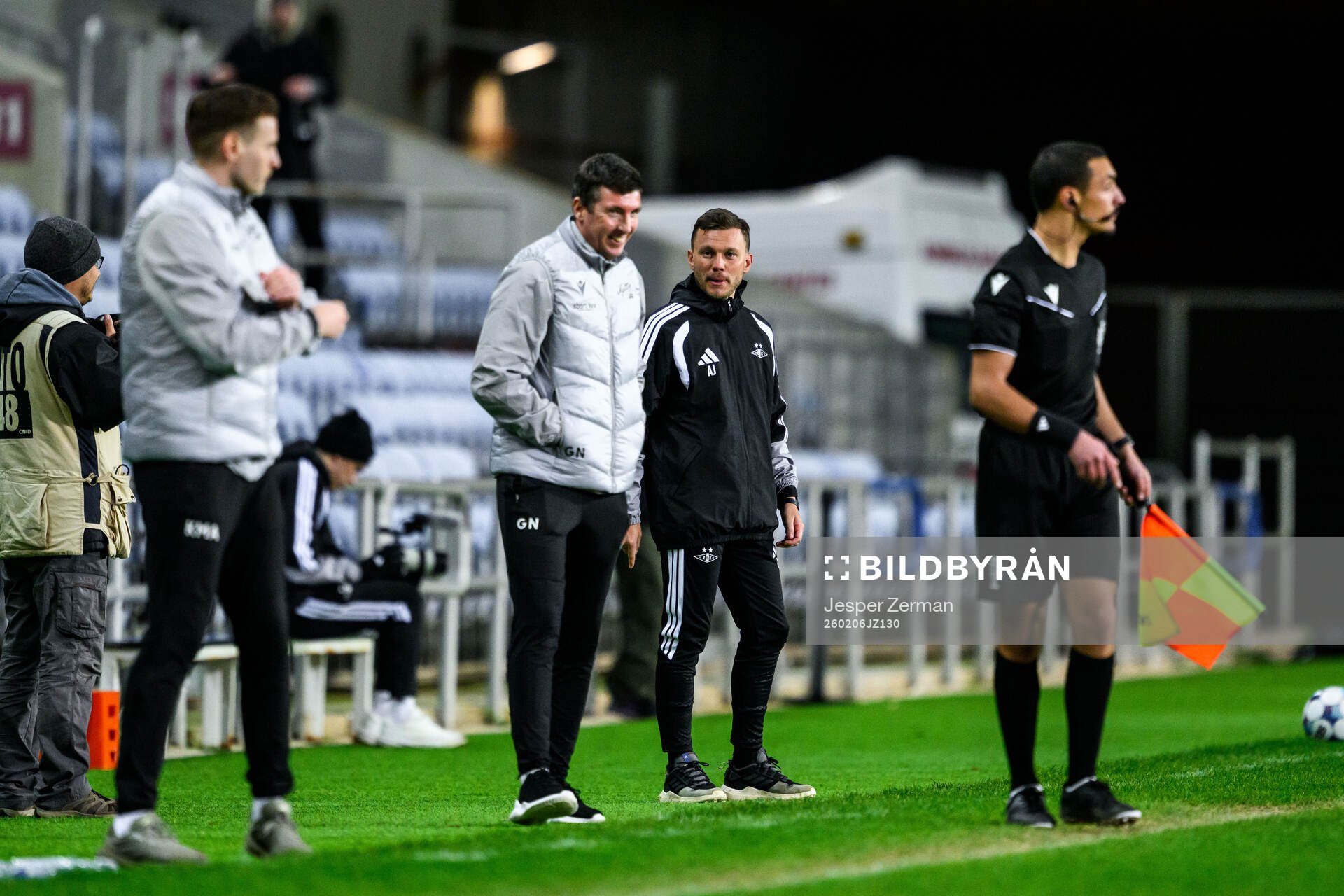 Rosenborg and Assistant coach Gerard Nash of Mjällby