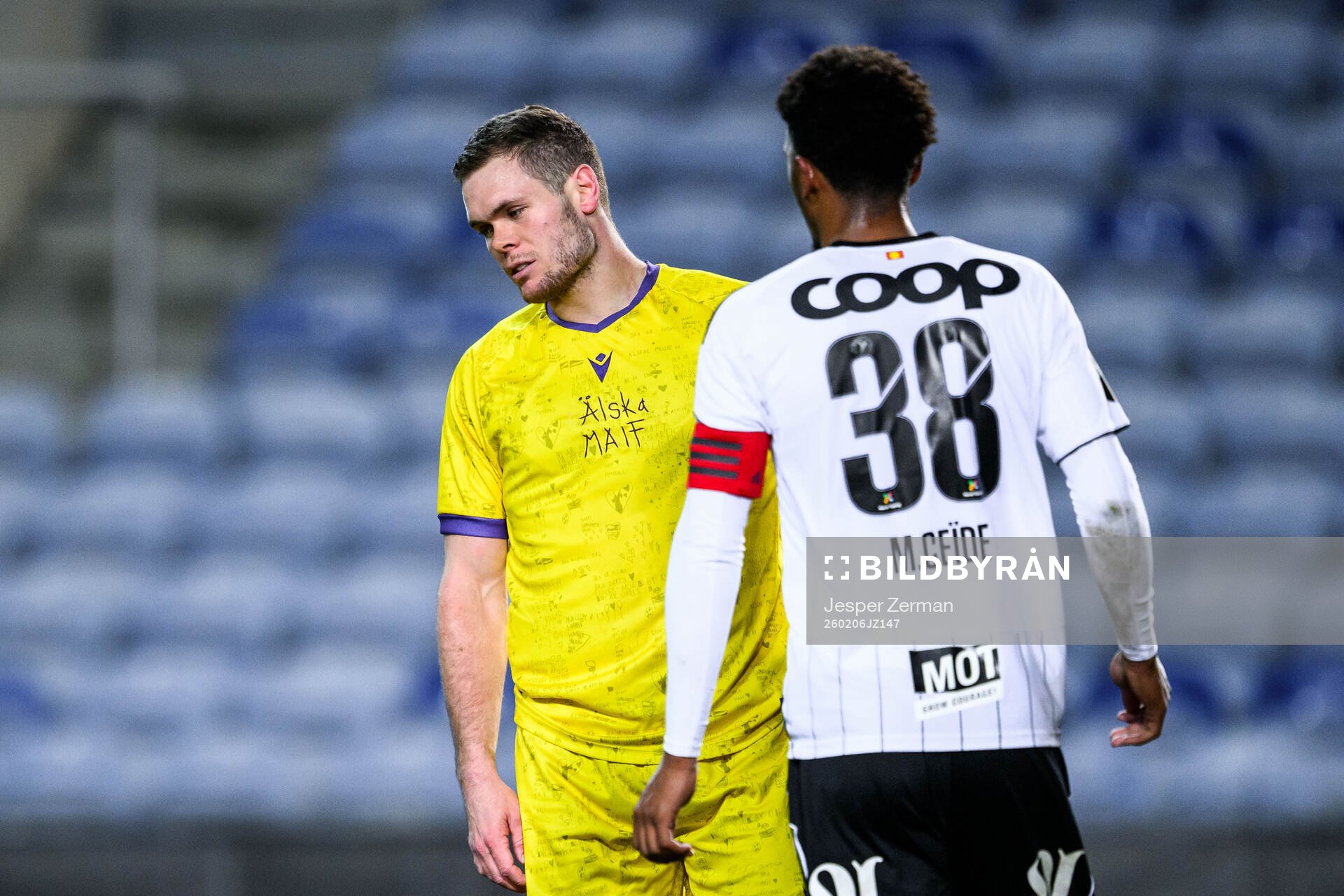Jacob Bergström of Mjällby looks dejected