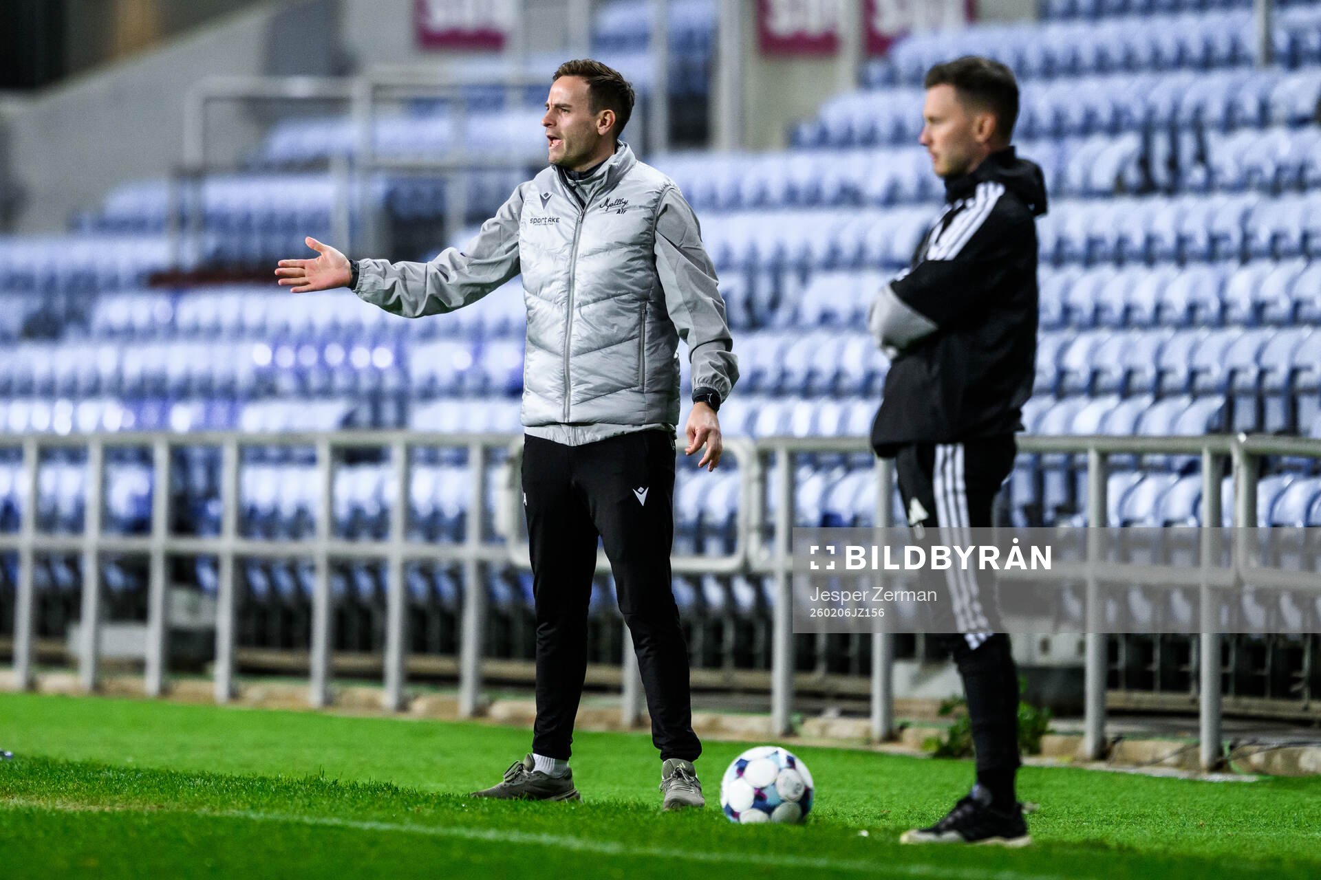 coach Karl Marius Aksum of Mjällby