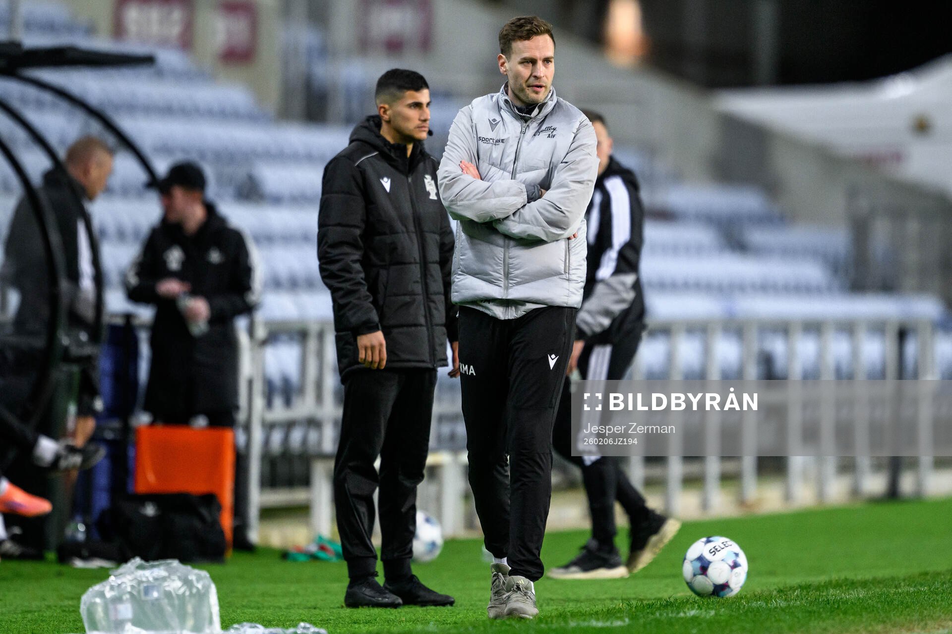 coach Karl Marius Aksum of Mjällby