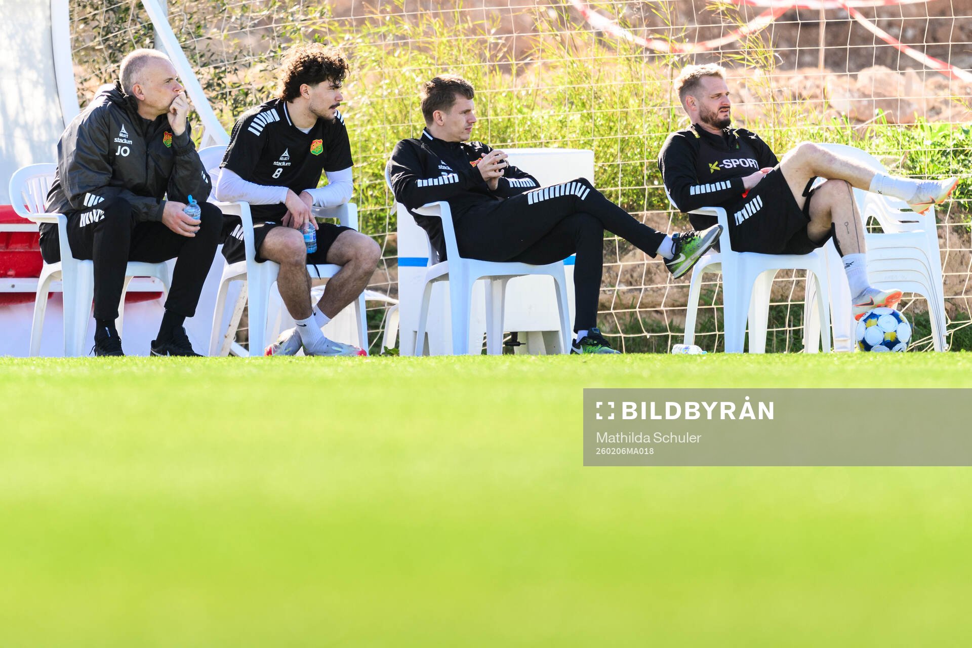 Materialförvaltare Joakim Olsson, William Milovanovic,