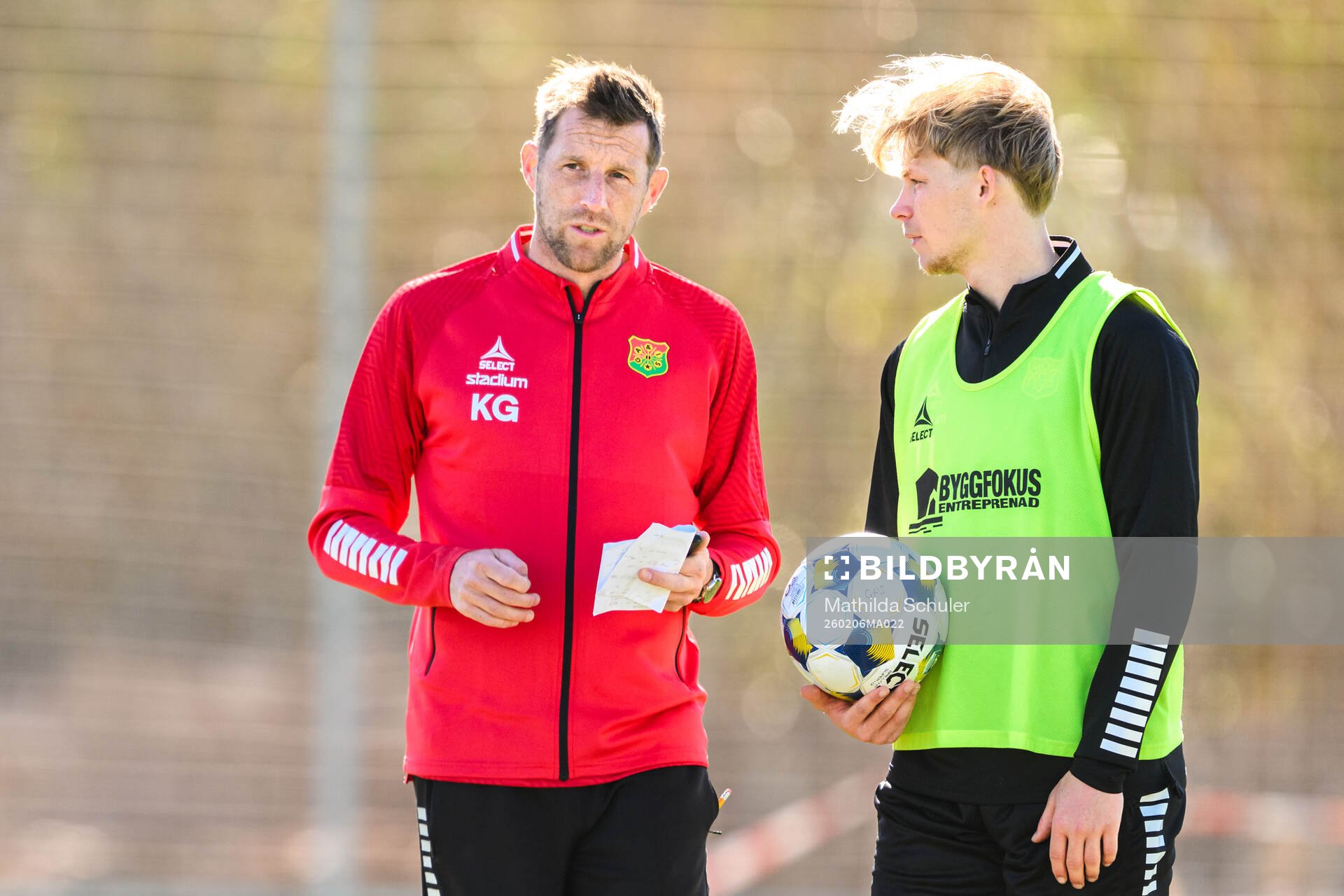 Assisterande tränare Kenneth Gustafsson och Rasmus