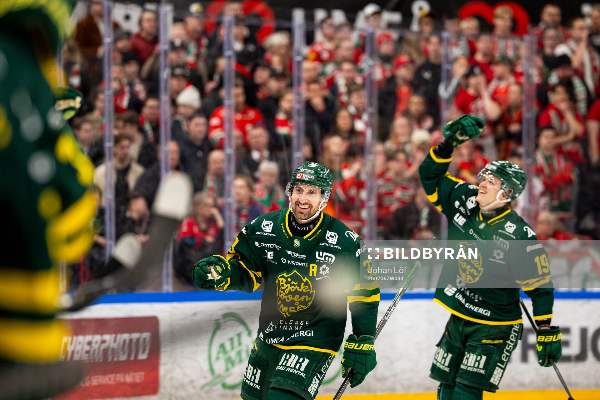 Björklövens Albin Lundin jublar