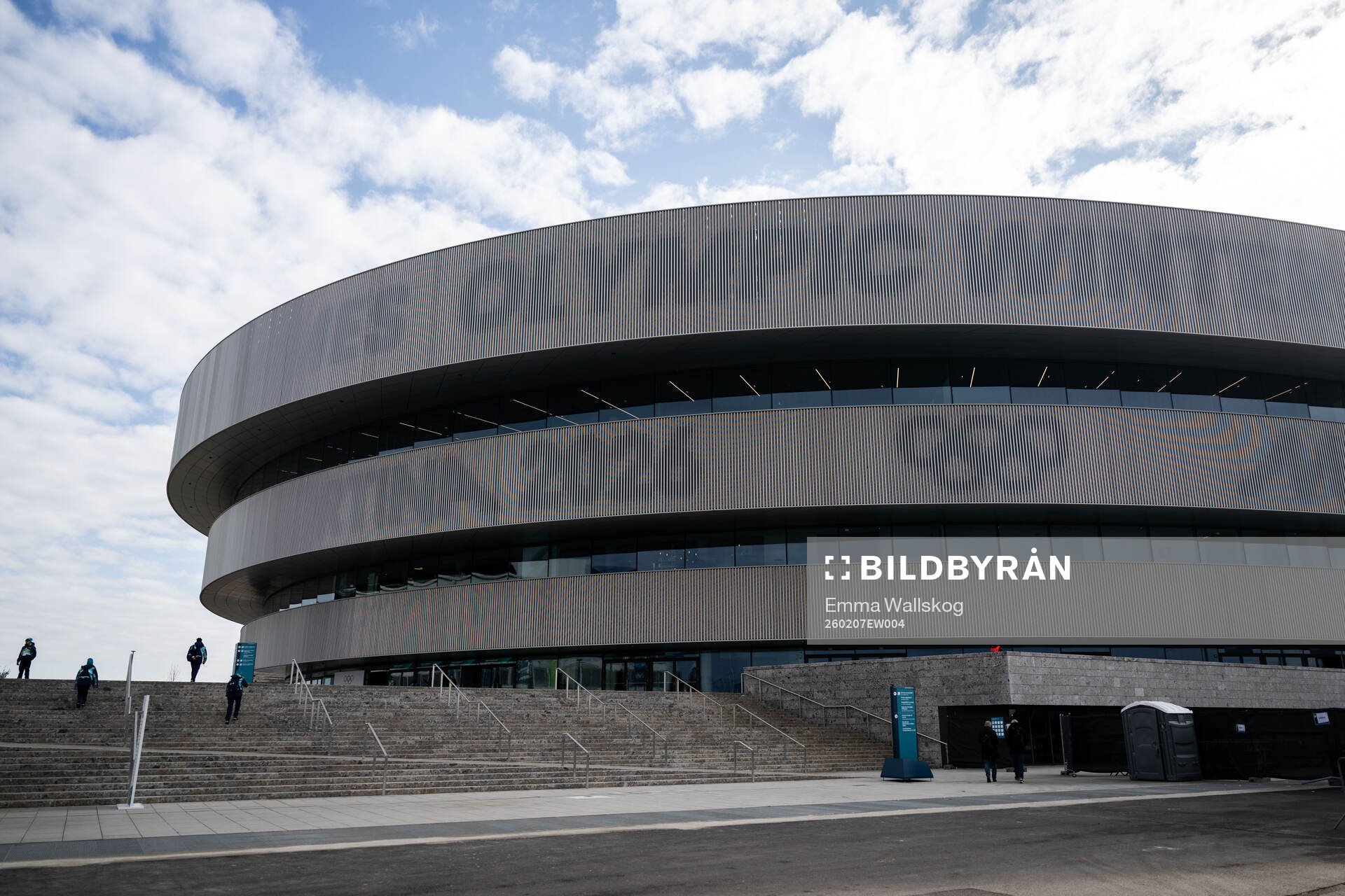 Exterior view of Milano Santagiulia Ice Hockey Arena