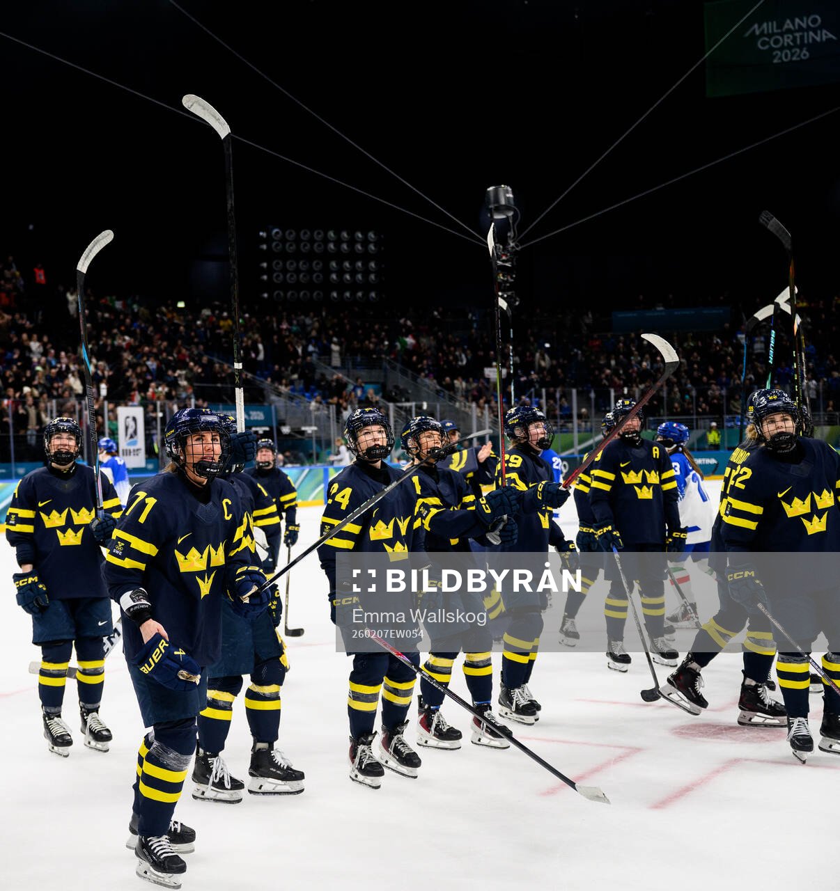 Anna Kjellbin, Ebba Hedqvist and Hanna Thuvik of Sweden