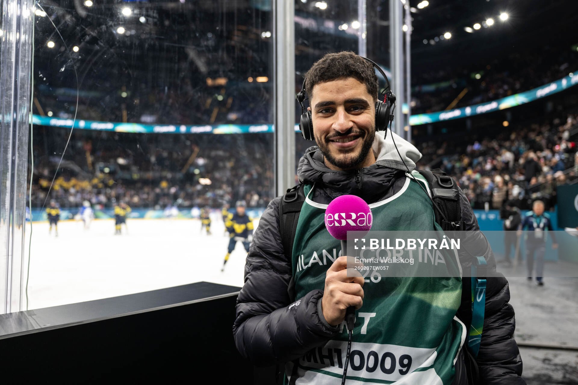 Emanuel Nashed from Swedish Radio poses for a portrait