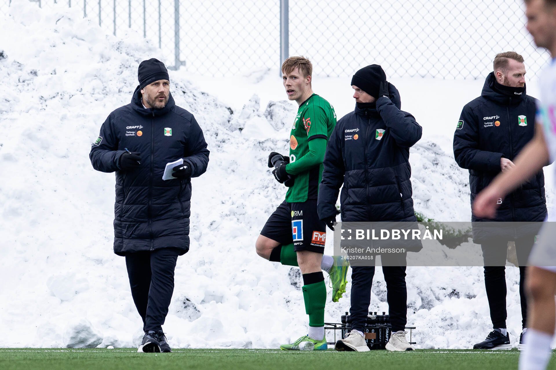 Varbergs assisterande tränare Tonias Hysén, Emil Hellman