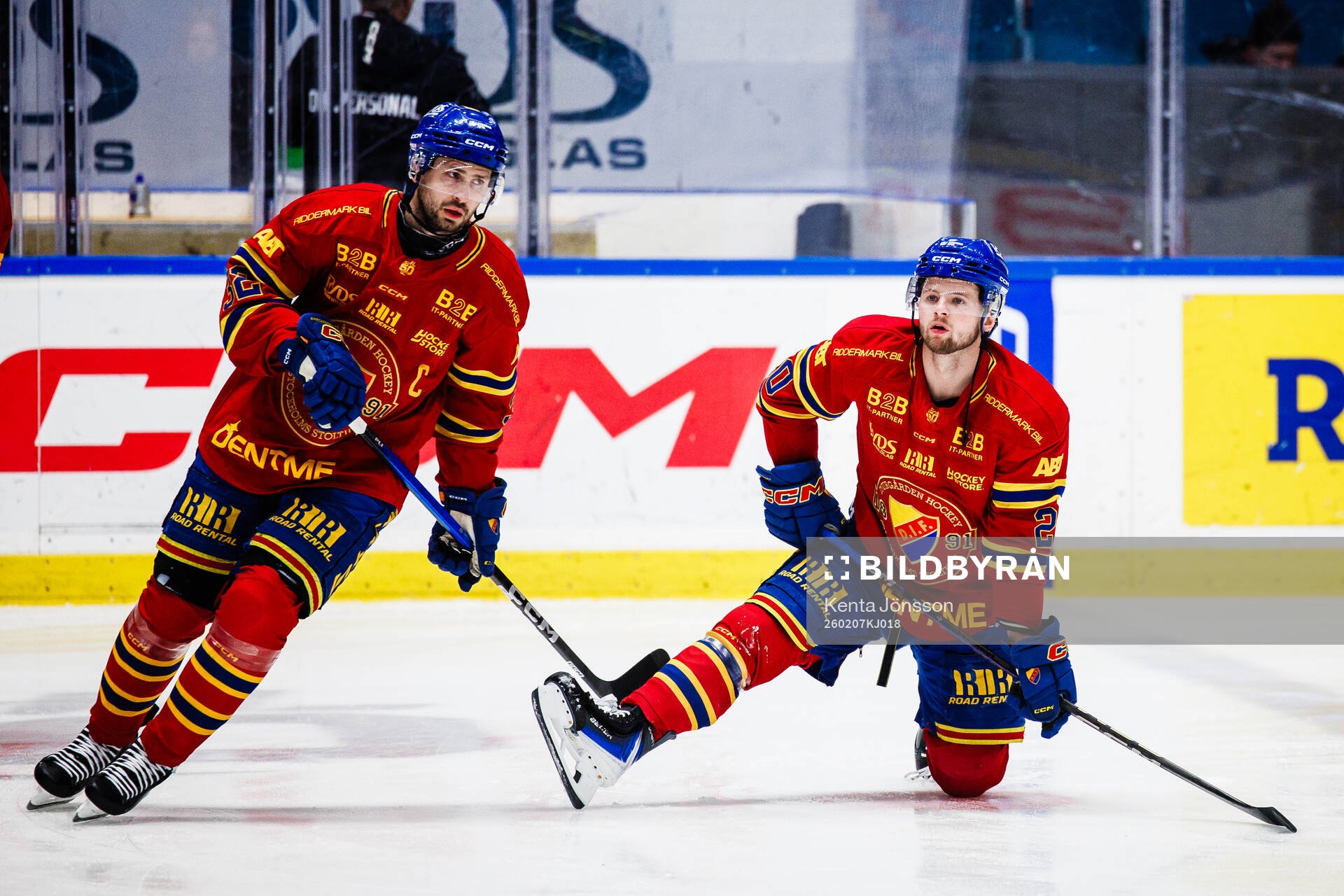 Djurgårdens Marcus Krüger och Mathias Emilio Pettersen