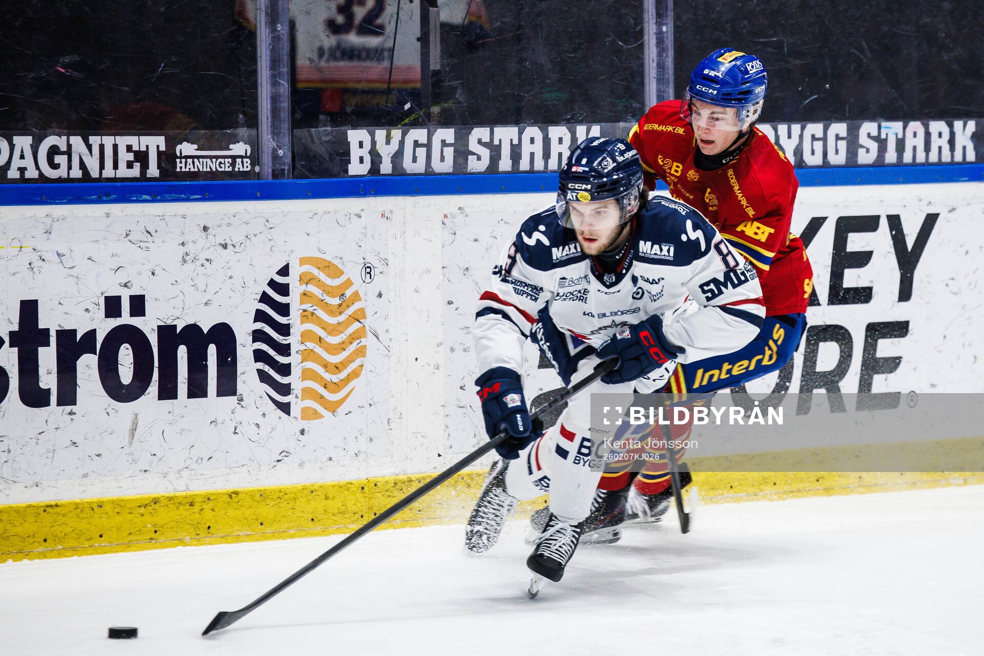 Linköpings Jonathan Myrenberg och Djurgårdens Arvid