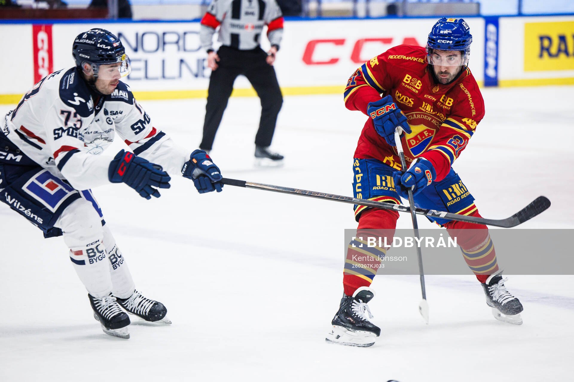 Linköpings Nicholas Shore och Djurgårdens Joseph Laleggia