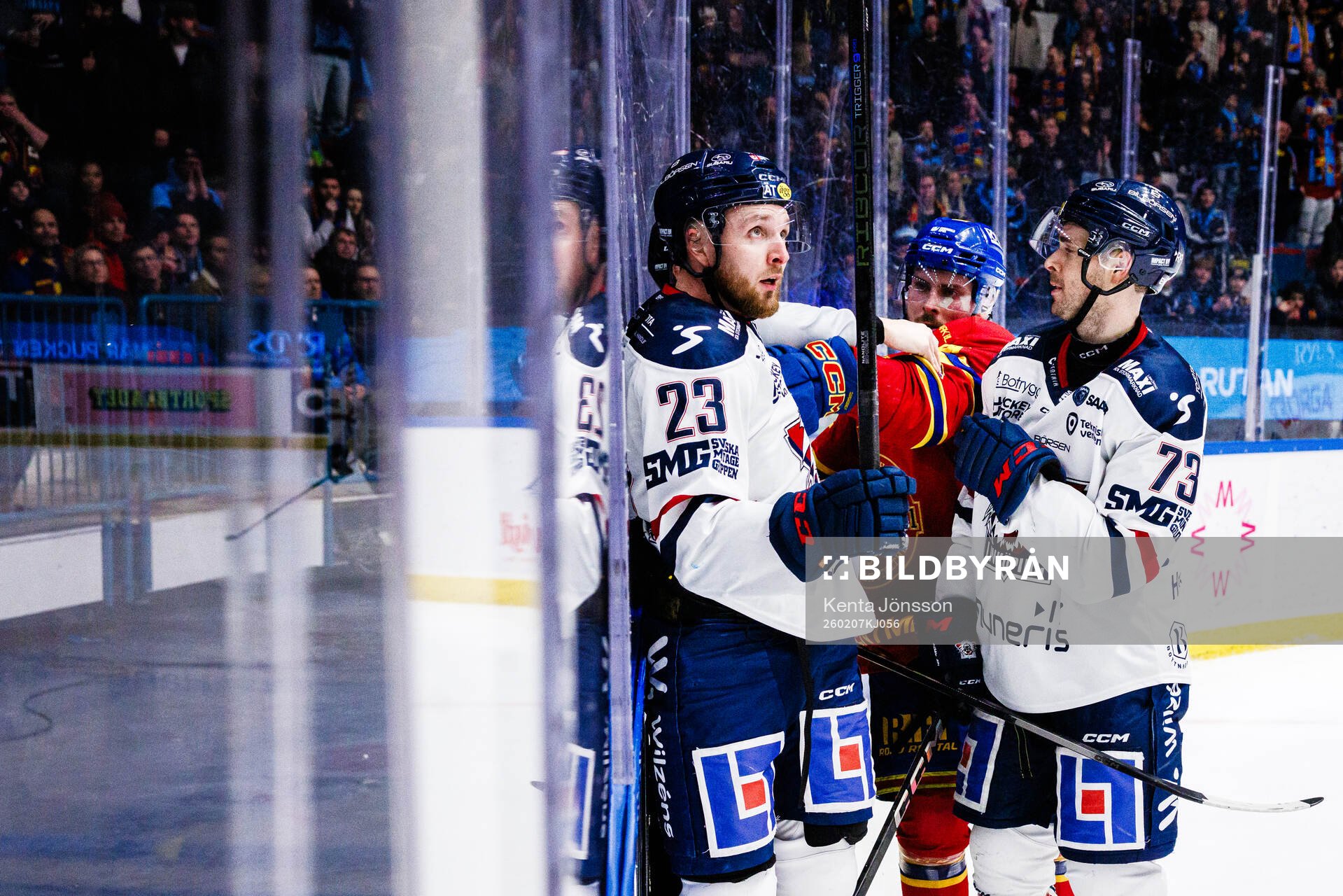 Linköpings Robin Kovacs och Djurgårdens Albin Grewe