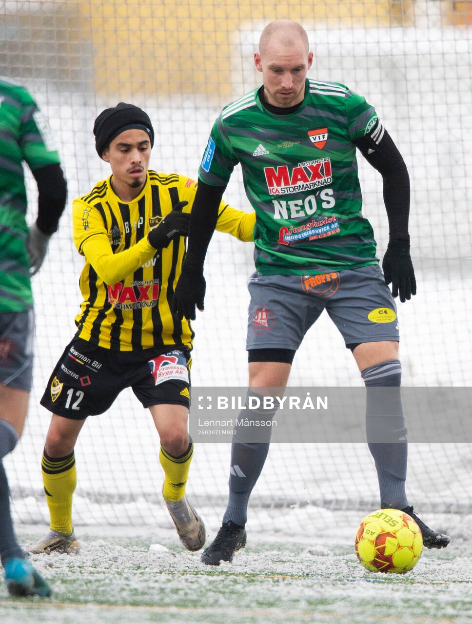 IFK Hässleholms Zidane Salo i träningsmatchen mellan IFK