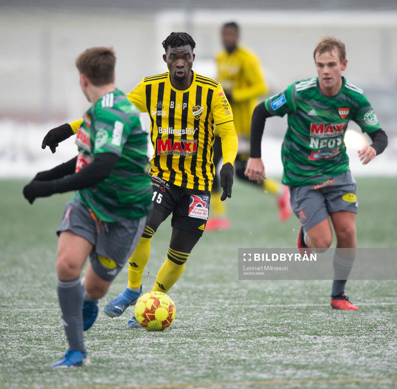 IFK Hässleholms Edward Sang Mendy i träningsmatchen