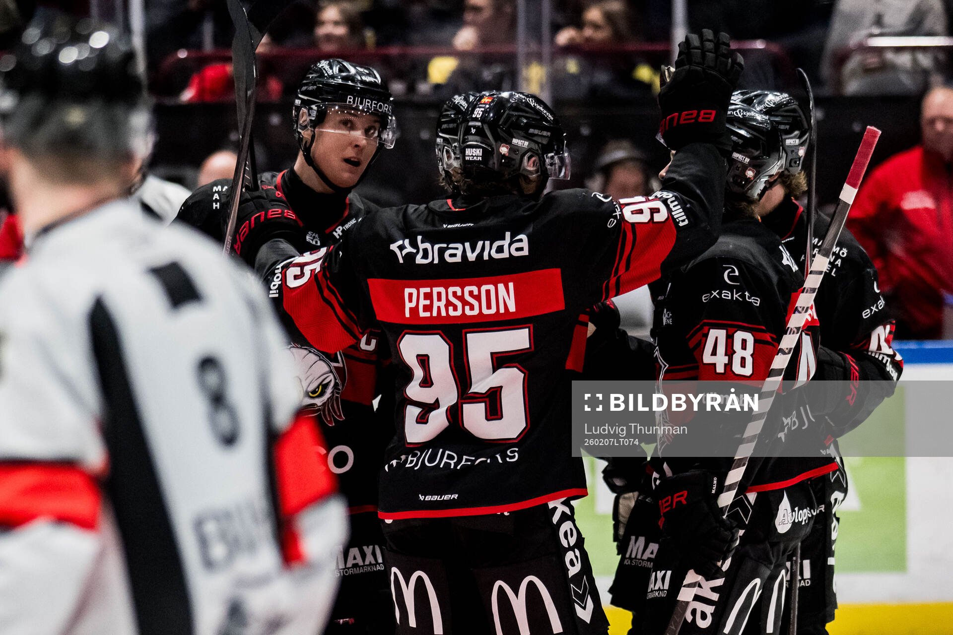 Malmö Redhawks Lauri Pajuniemi jublar