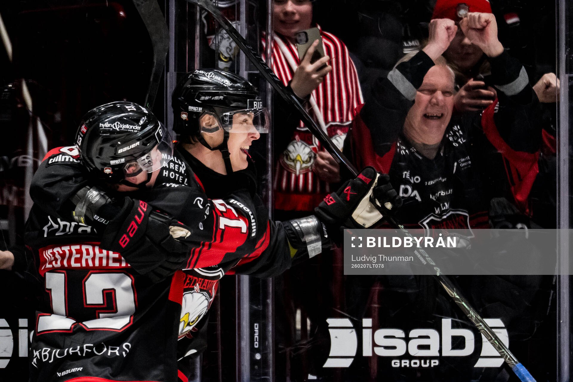 Malmö Redhawks Fredrik Händemark jublar