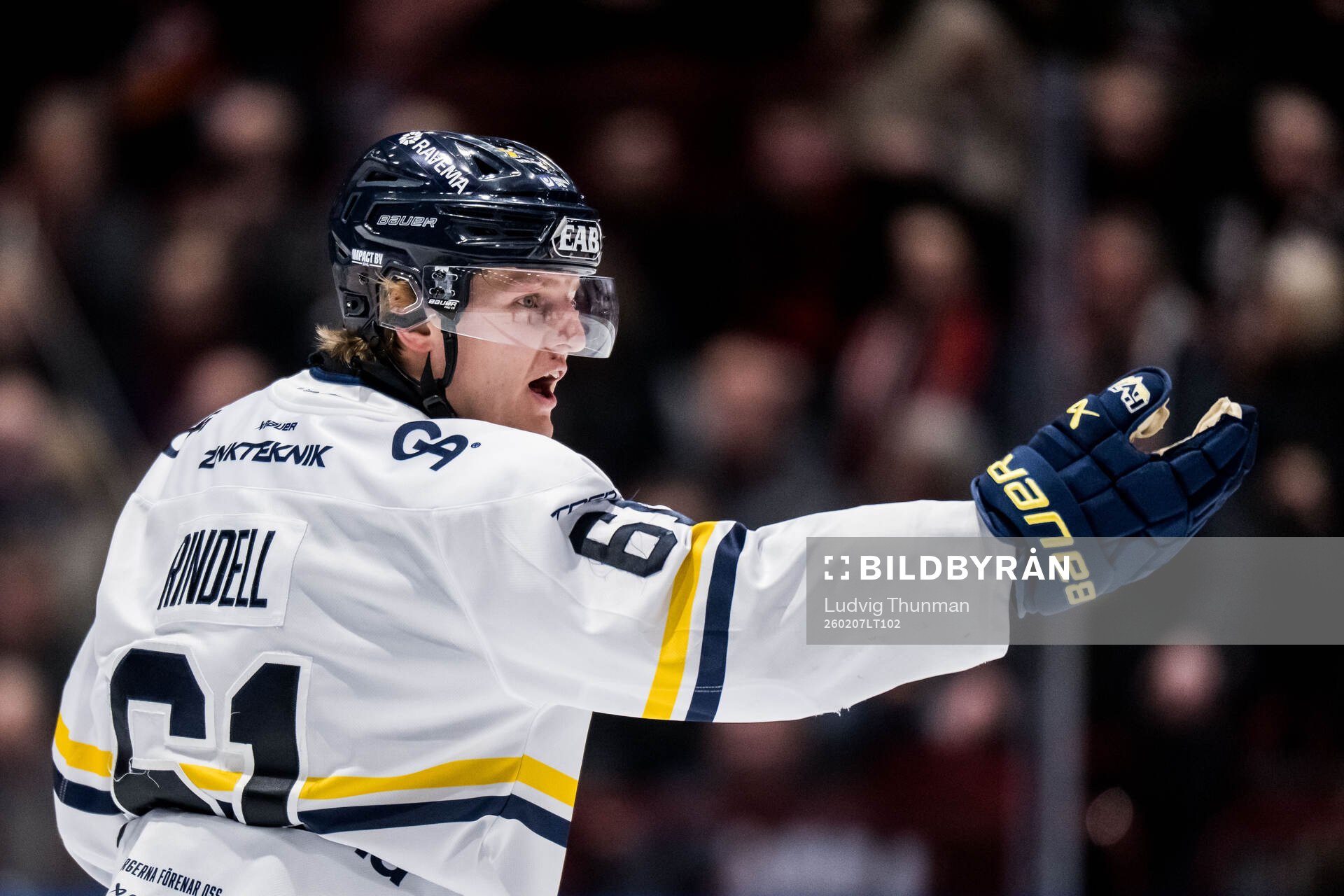 HV71s Axel Rindell reagerar och