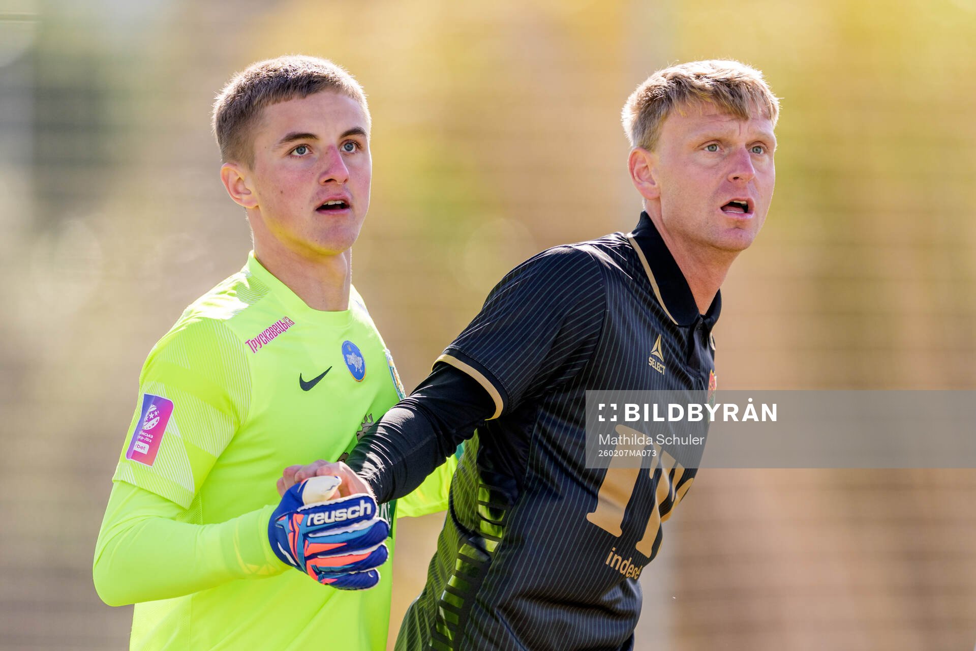 Nazar Domchak of Karpaty Lviv and Joackim Fagerjord of GAIS