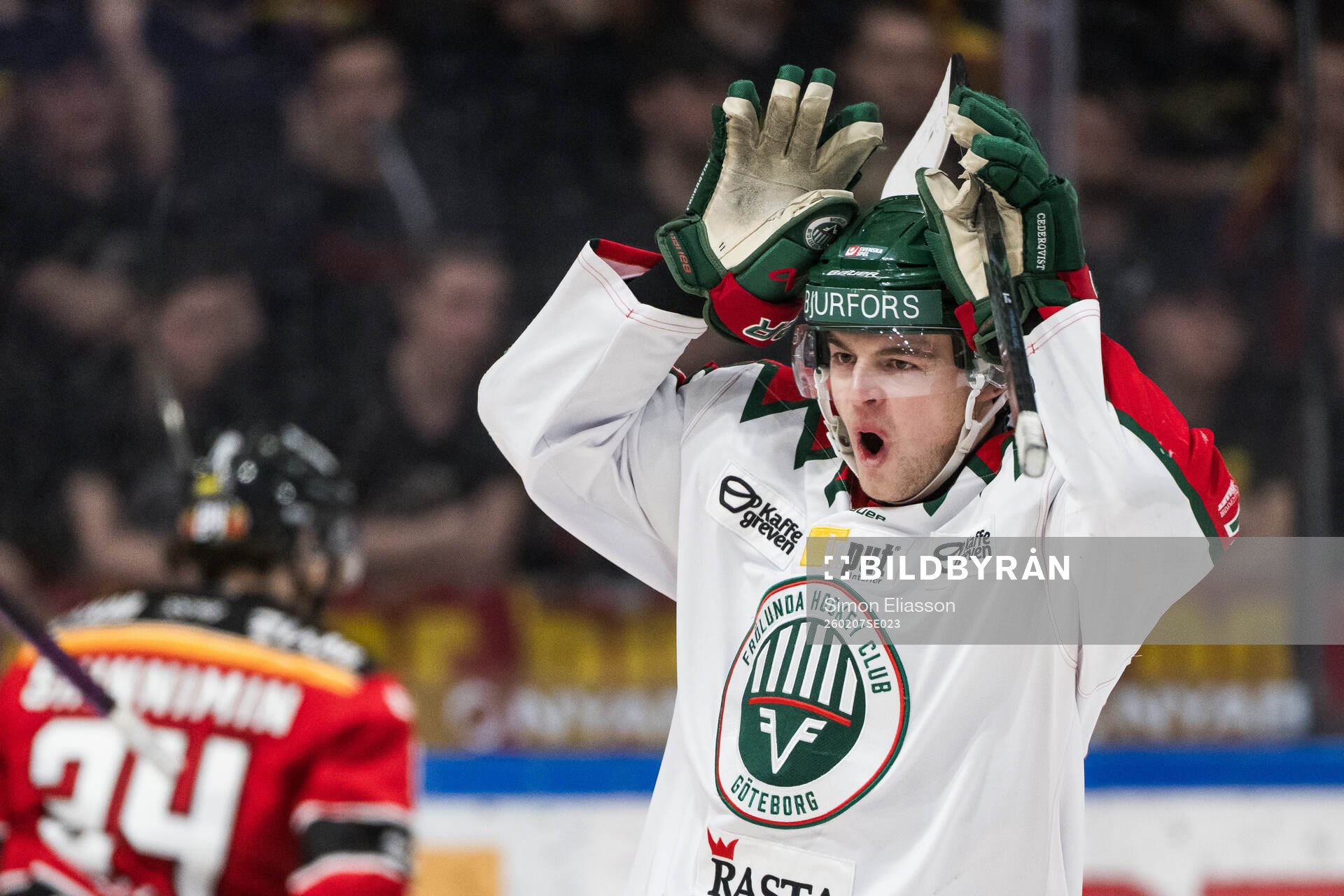 Frölundas Filip Cederqvist jublar