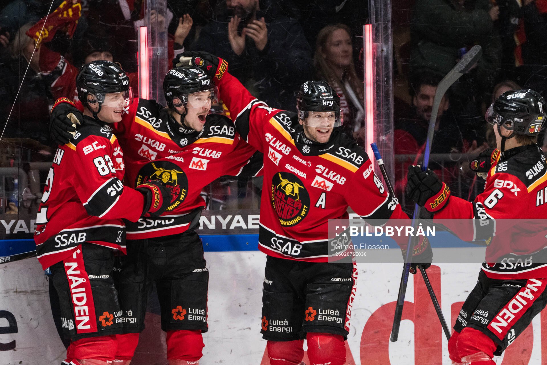 Luleås Otto Leskinen, Oskari Laaksonen och Brian O'Neill