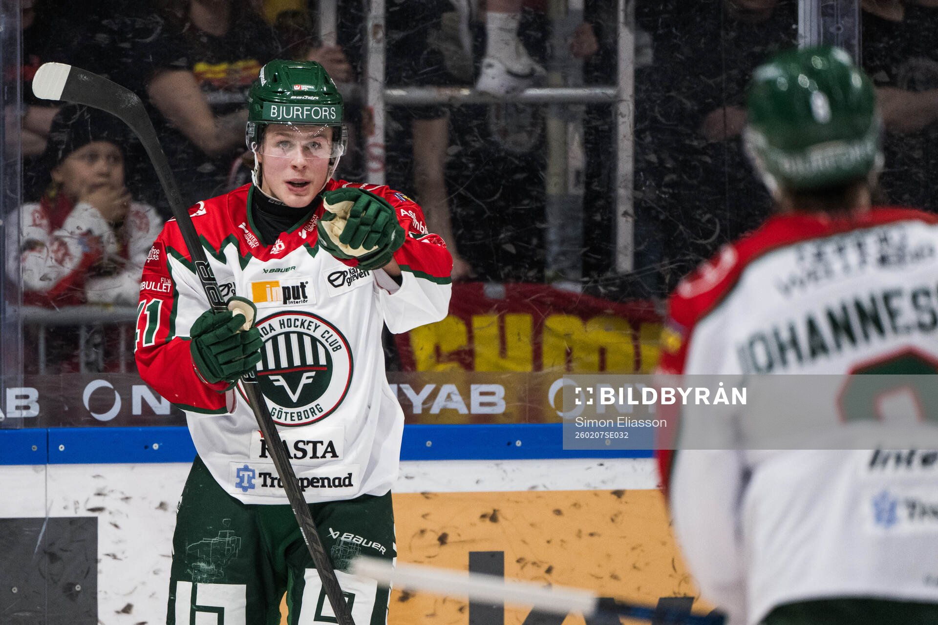 Frölundas Ivar Stenberg jublar