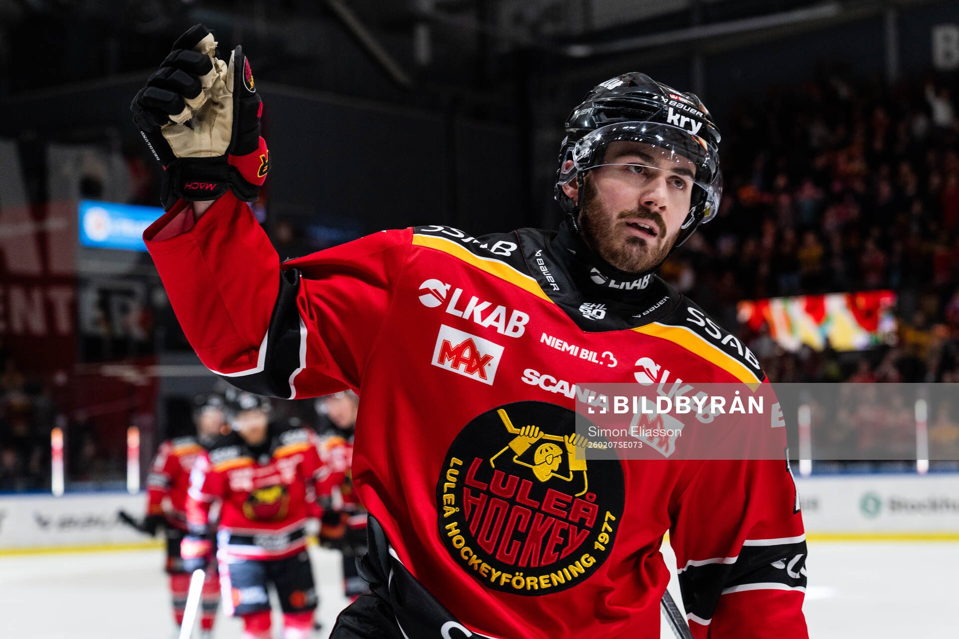 Luleås Ben Tardif jublar