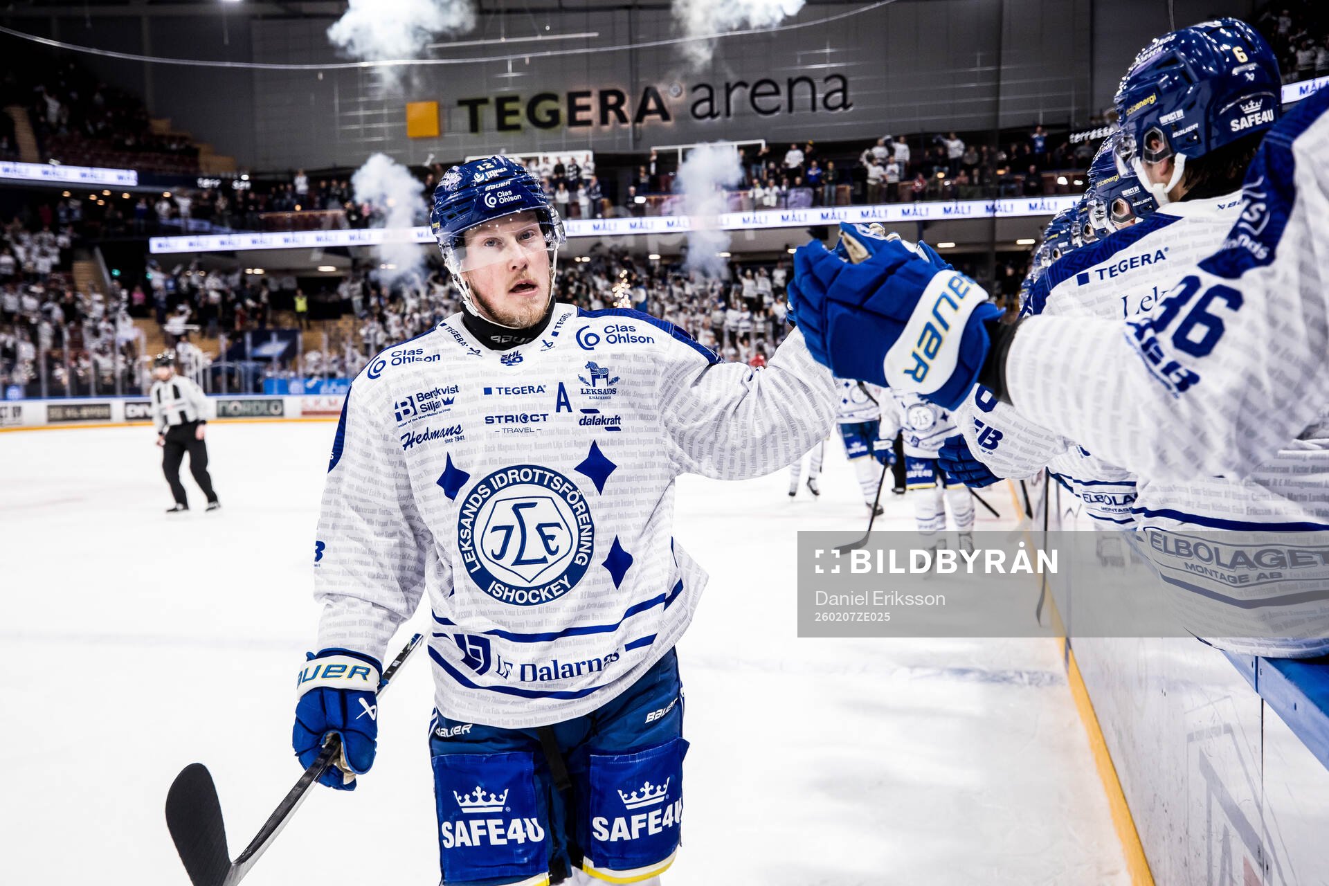 Leksands Kalle Östman jublar