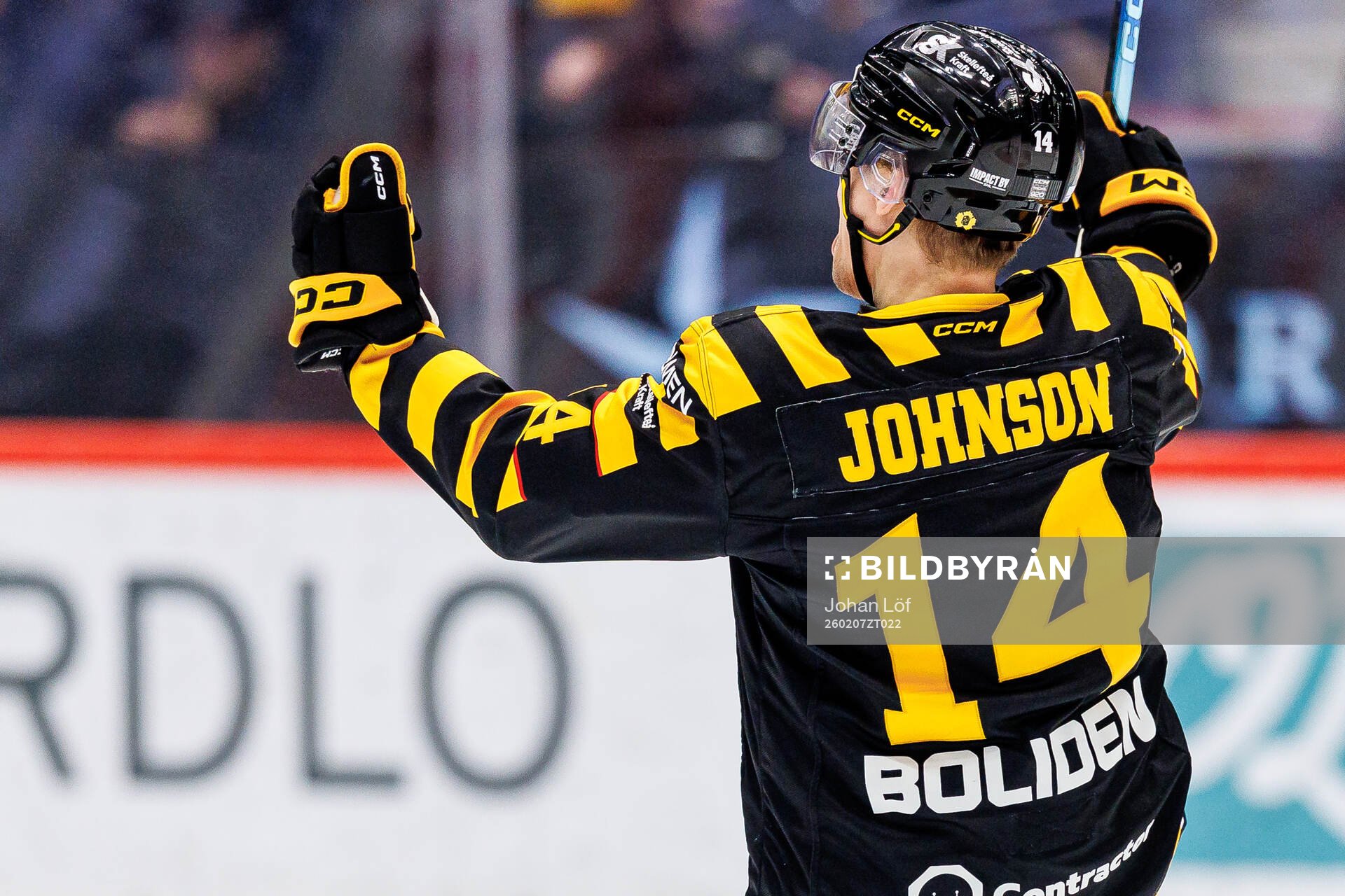 Skellefteås Andreas Johnson jublar