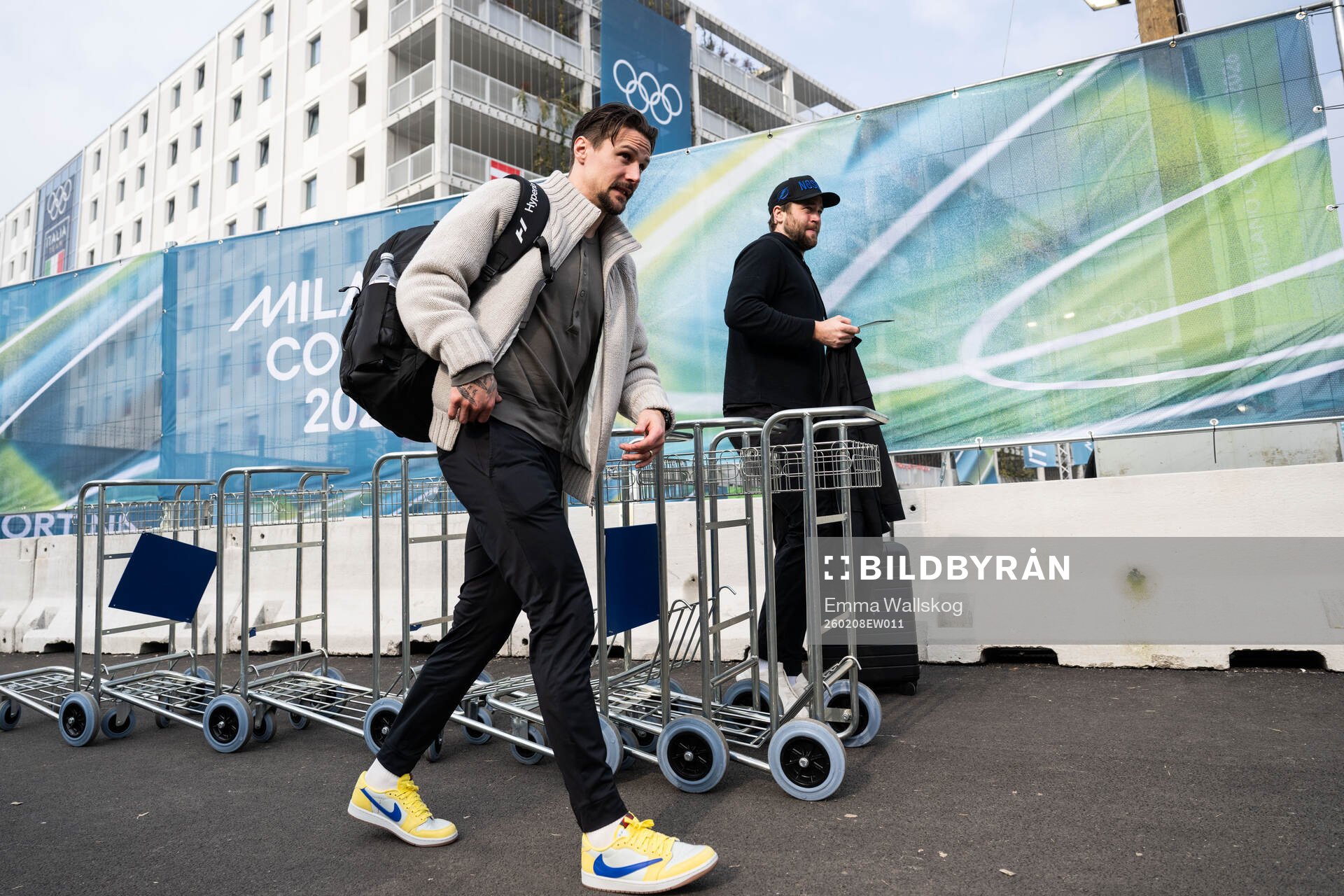 Erik Karlsson and Victor Hedman of the Swedish men's