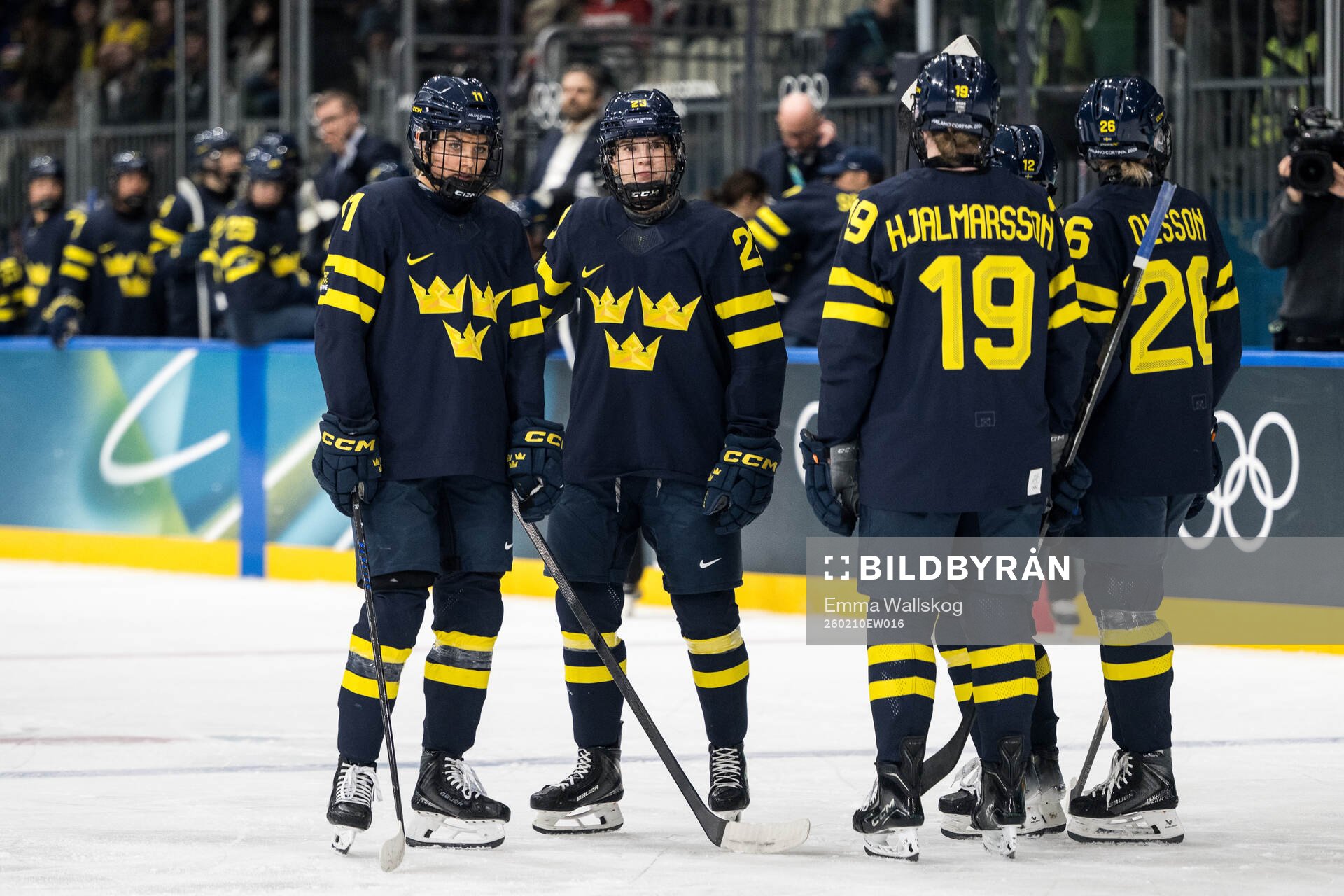 Josefin Bouveng and Ebba Hedqvist of Sweden in the women's