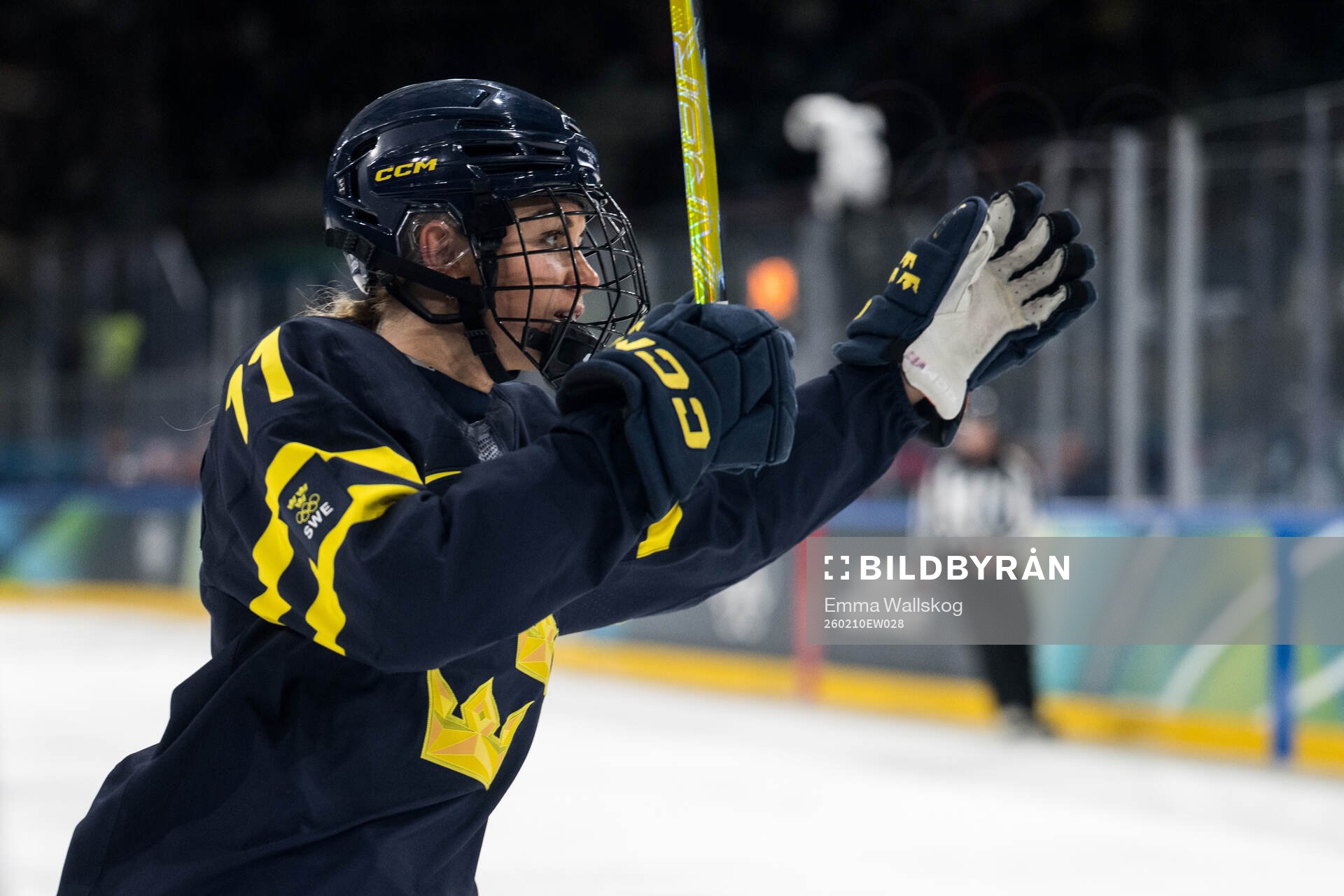 Josefin Bouveng of Sweden celebrates