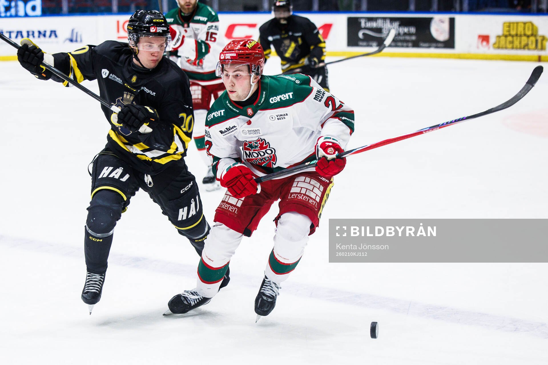 AIKs Rasmus Rudslätt och Modos David Granberg