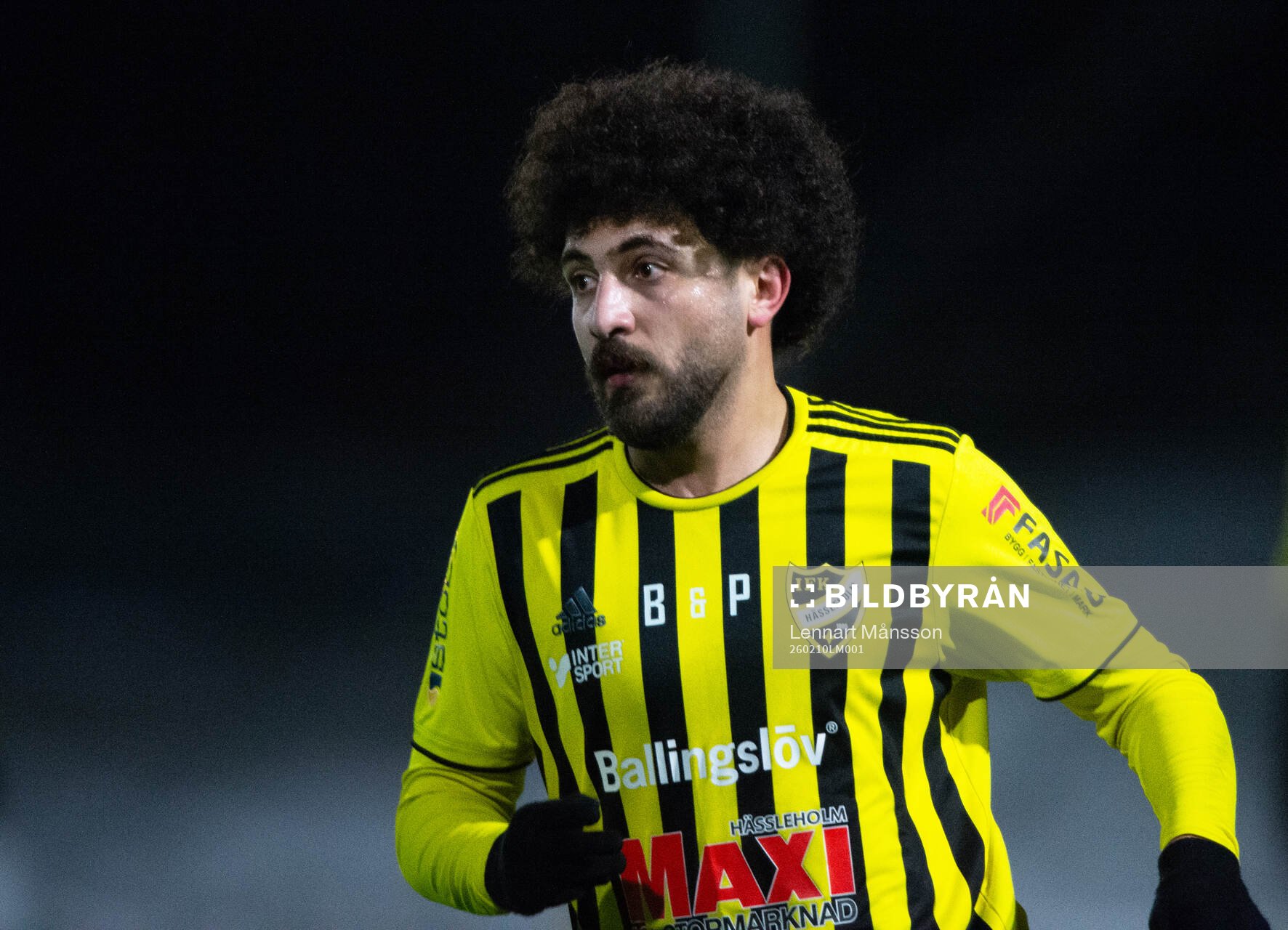 IFK Hässleholms Waseem Jafleh i träningsmatchen mellan