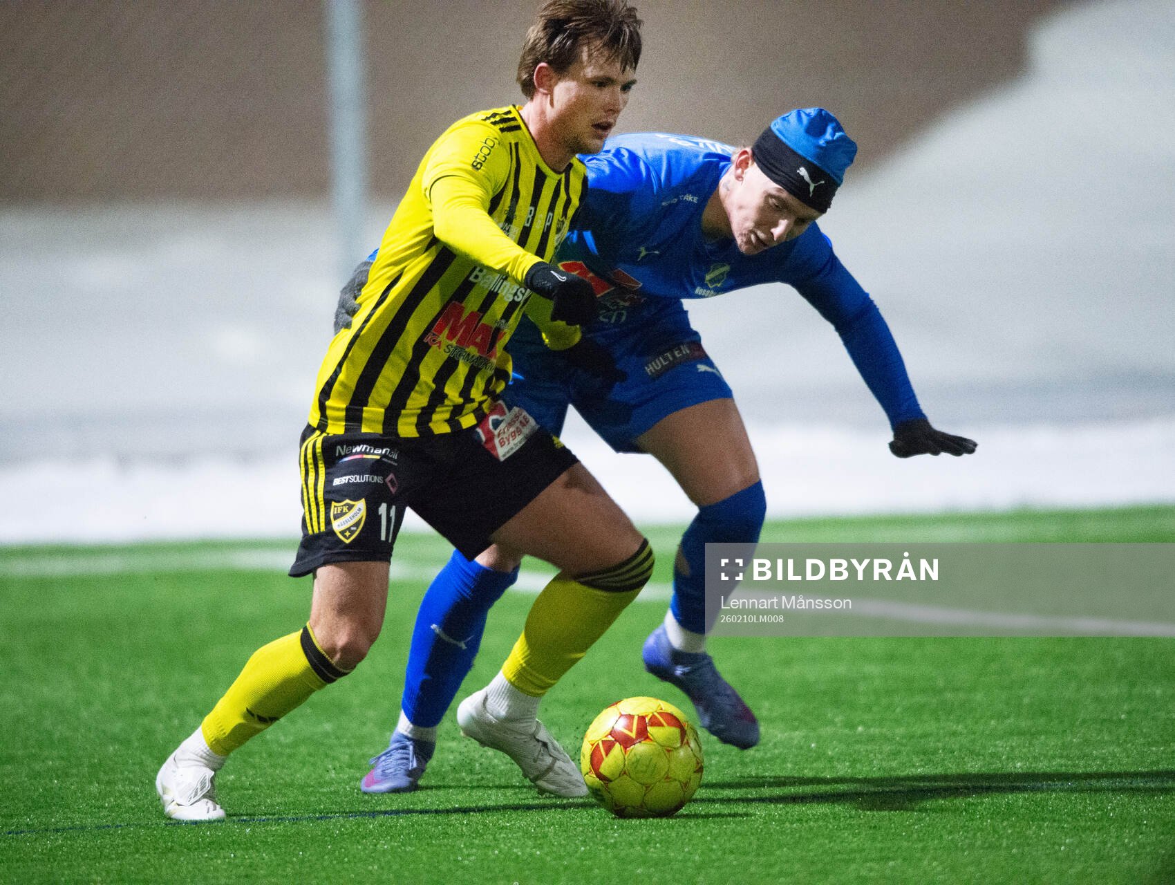 IFK Hässleholms Viggo Sigfridsson i träningsmatchen